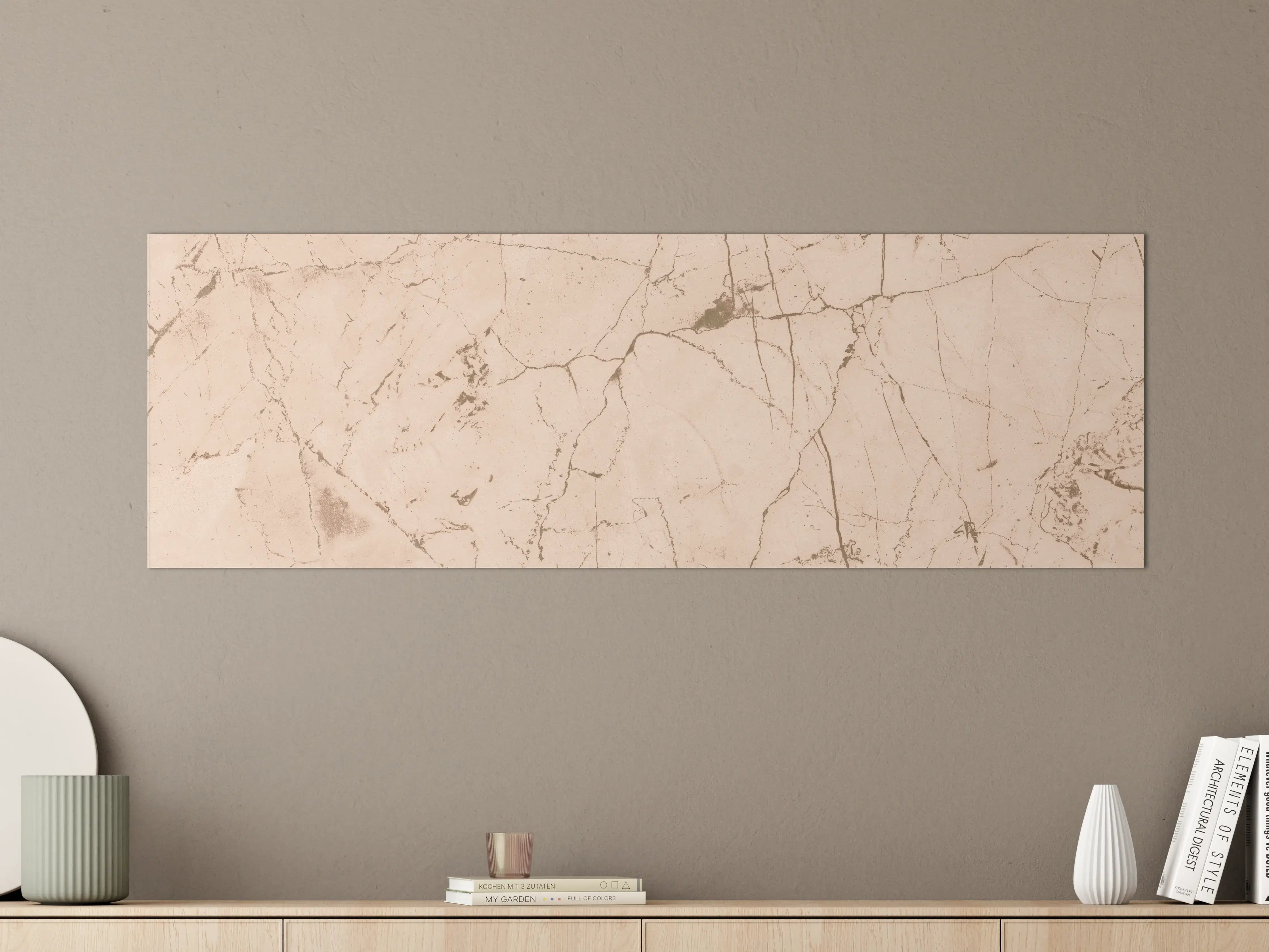 Große Wandbilder - Elfenbeinfarbener OnyxmarmoR