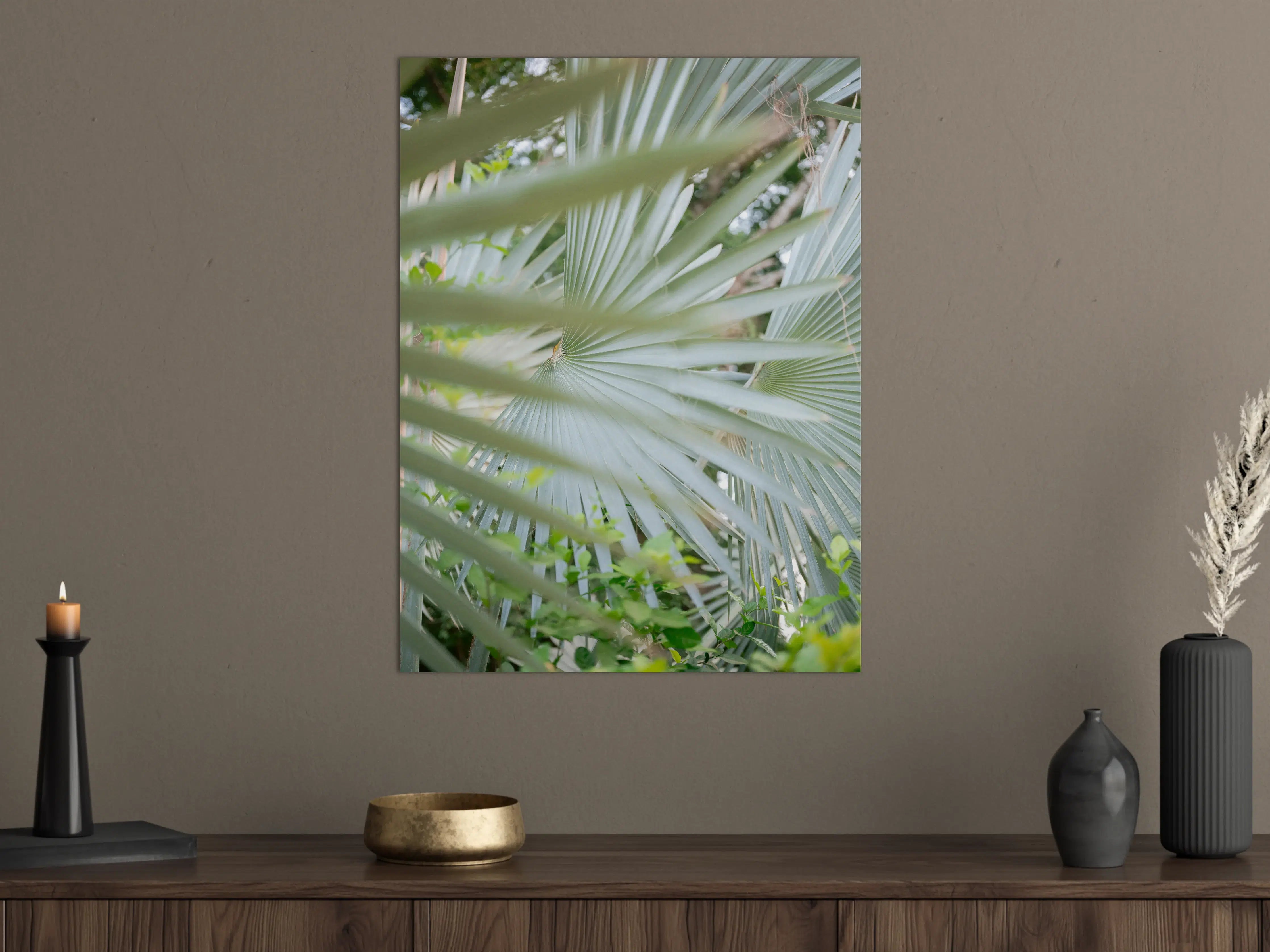 Große Wandbilder - Exotische Palmenblätter in Natur