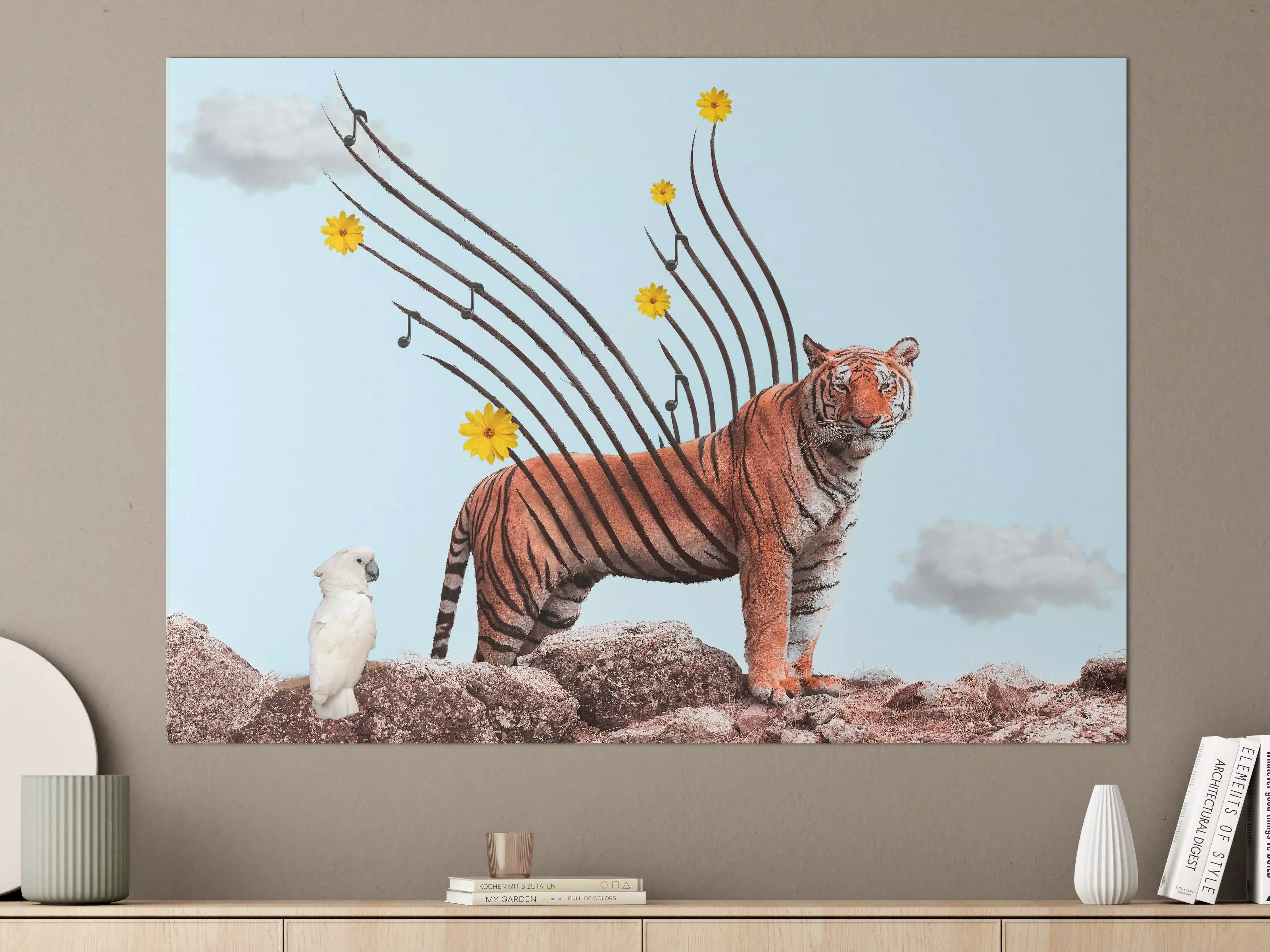 Große Wandbilder - Exotischer Tiger - Grafik