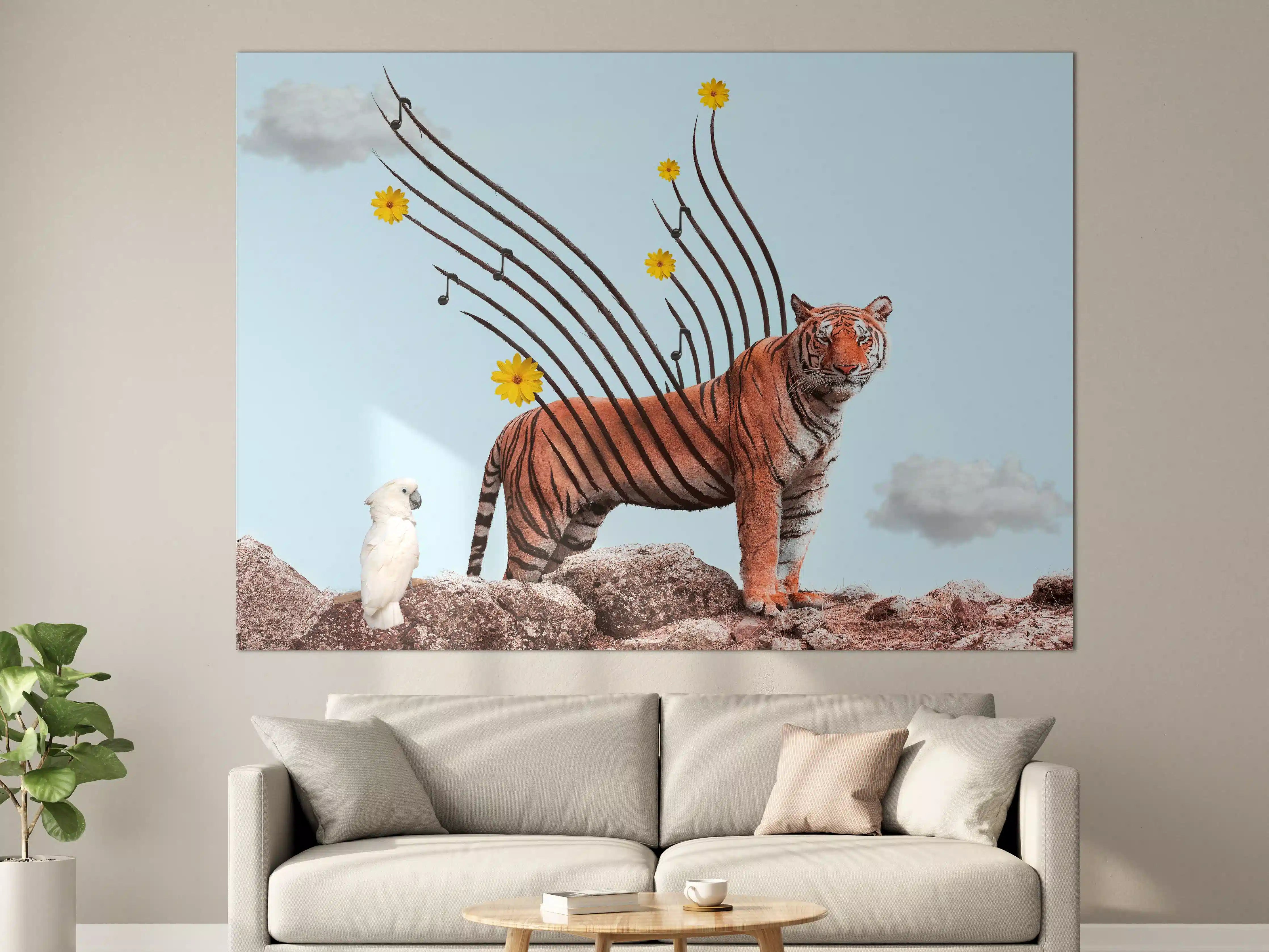 Große Wandbilder - Exotischer Tiger - Grafik