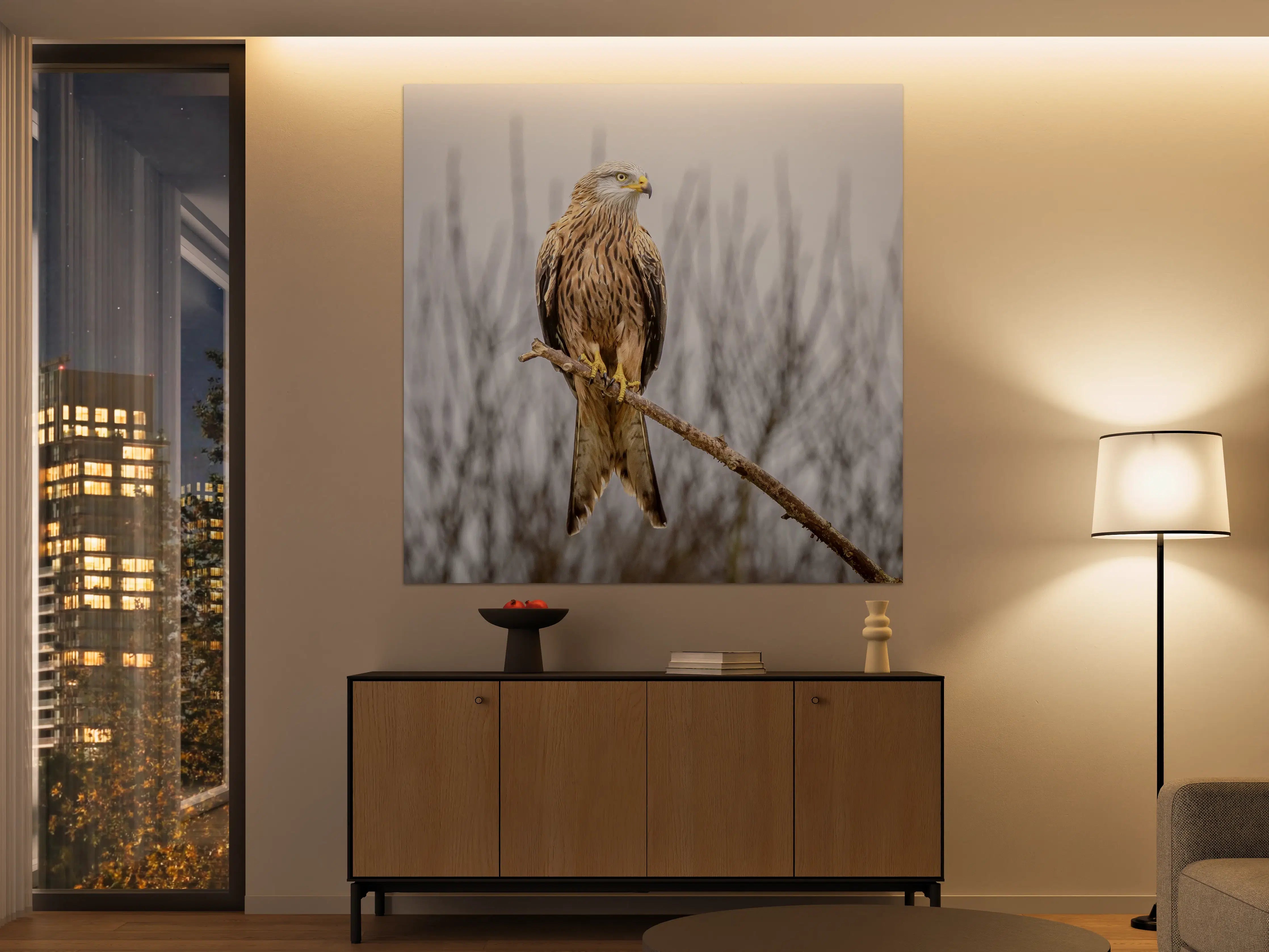 Große Wandbilder - Falkenportrait in natürlicher Umgebung