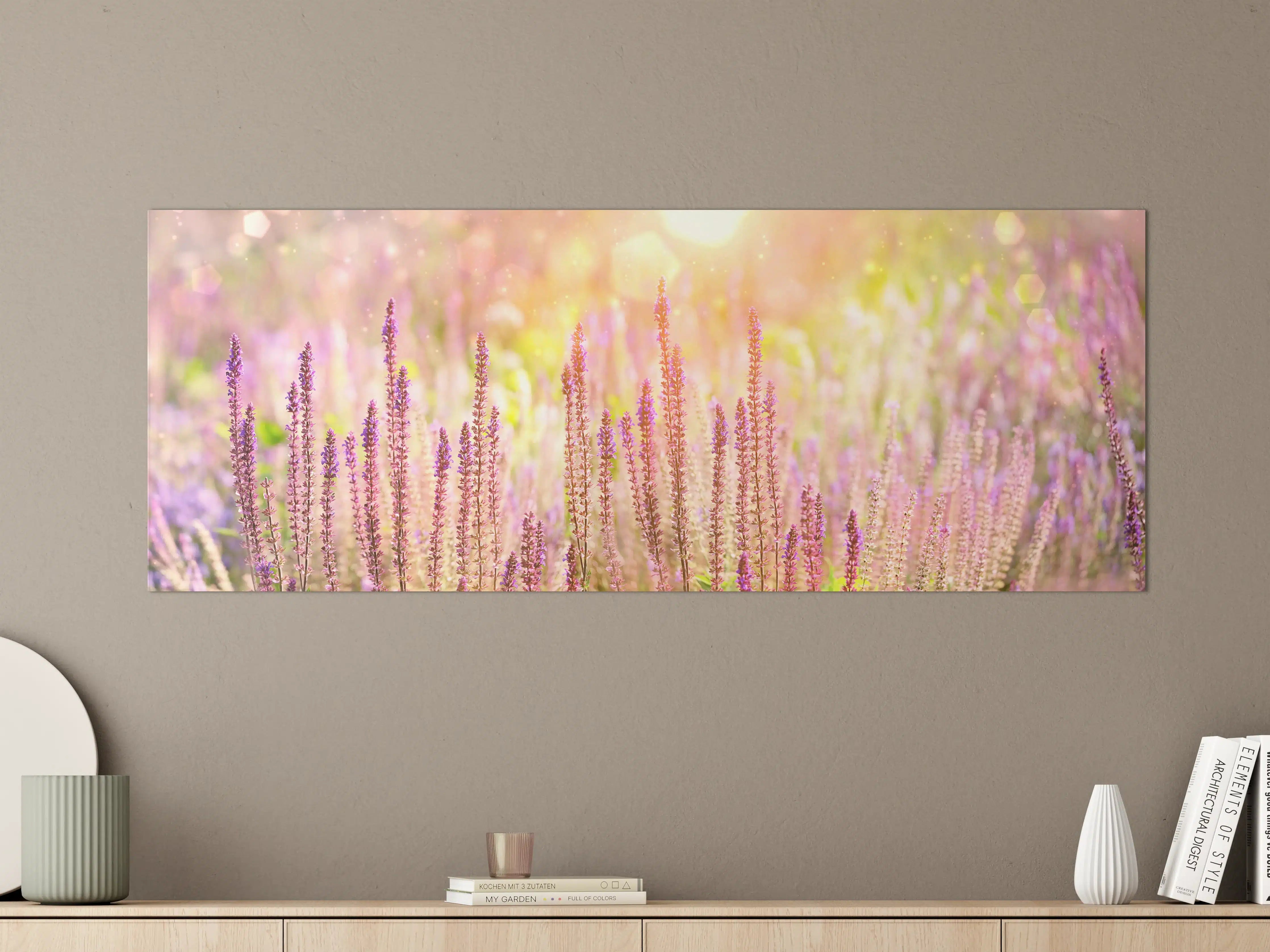 Große Wandbilder - Farbenfrohe Blüten der Ziersalbei-Pflanzen