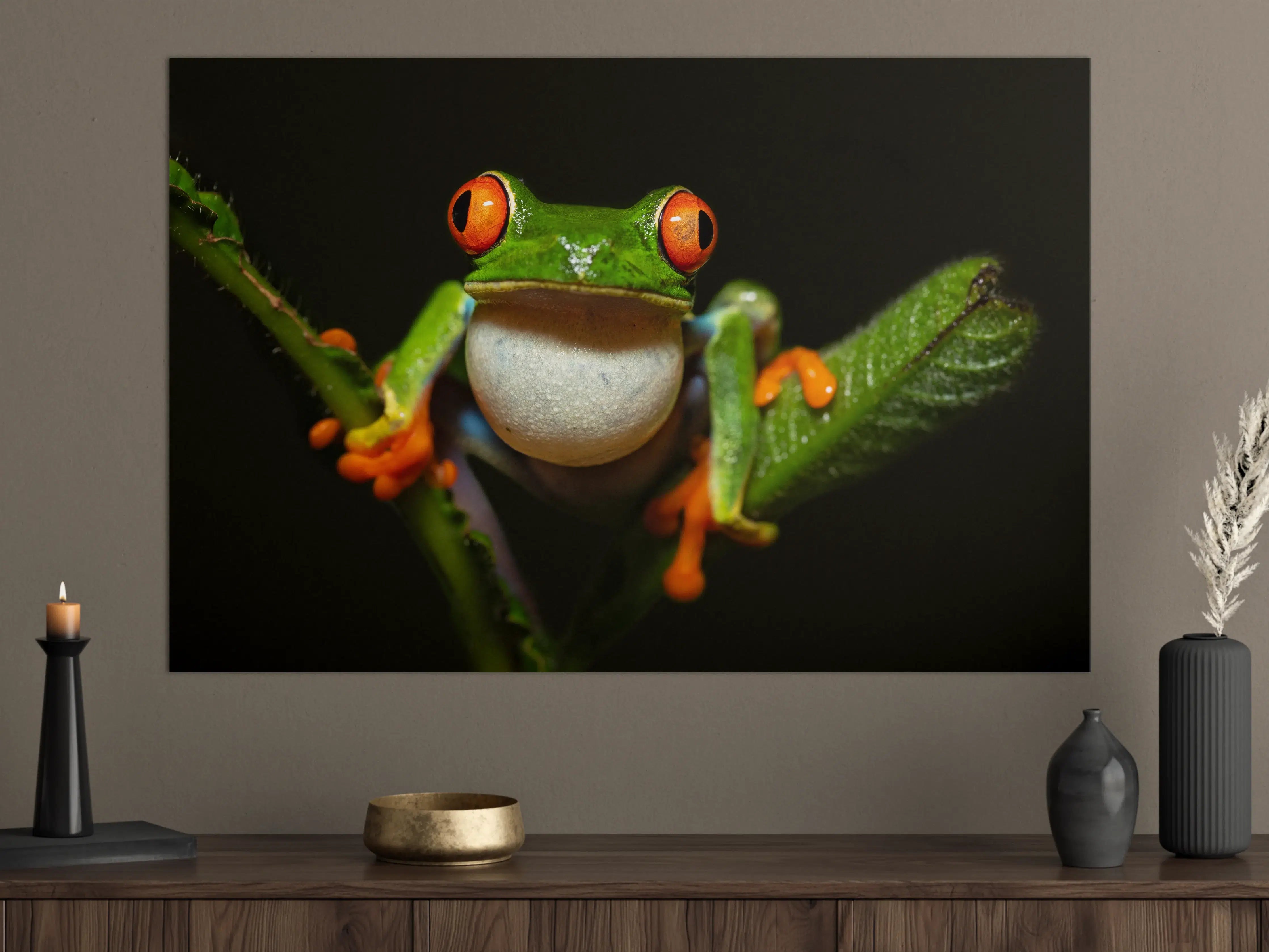 Große Wandbilder - Farbenfroher Baumsteiger-Frosch