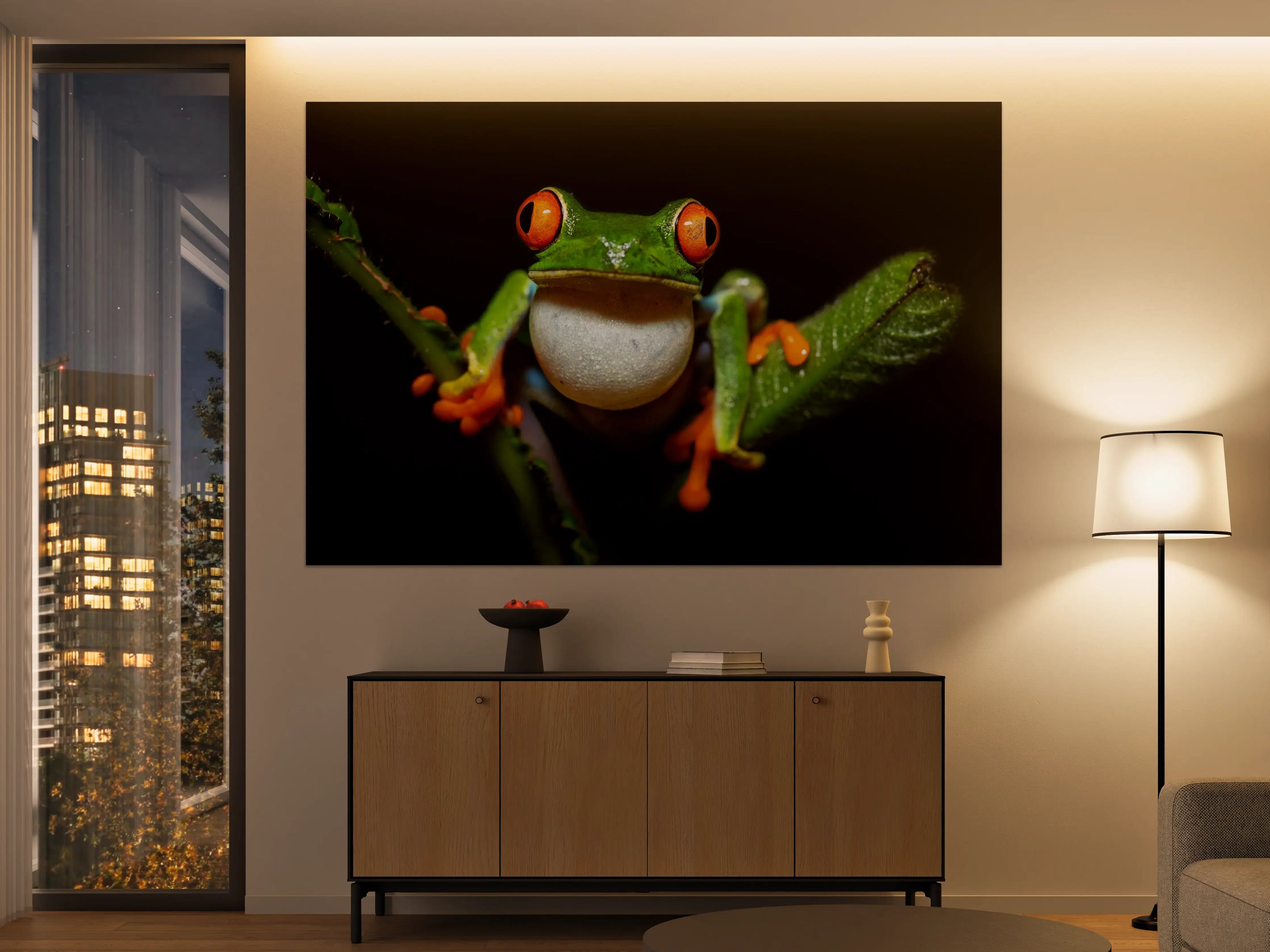 Große Wandbilder - Farbenfroher Baumsteiger-Frosch