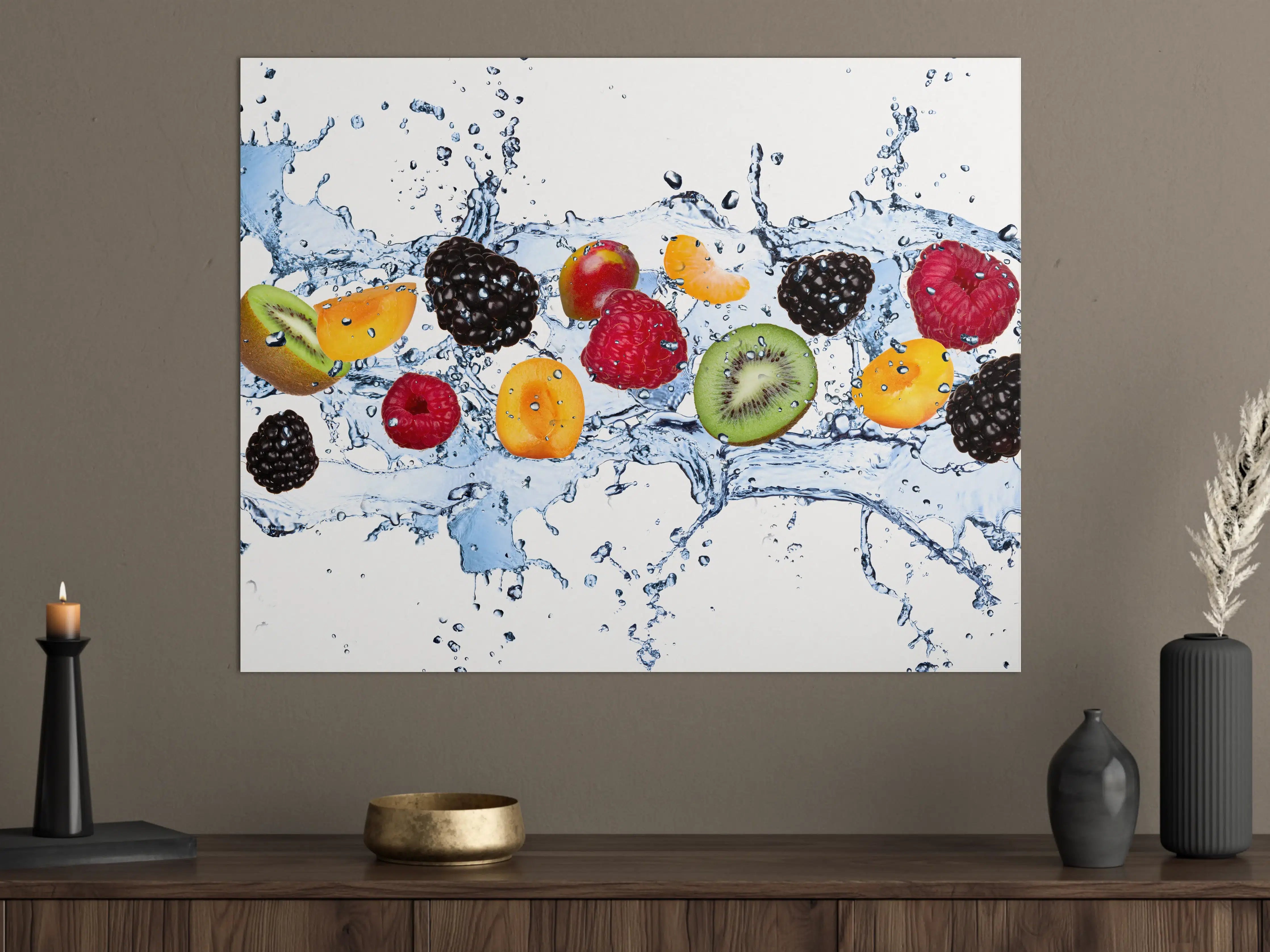 Große Wandbilder - Farbenfrohes Obst Splash