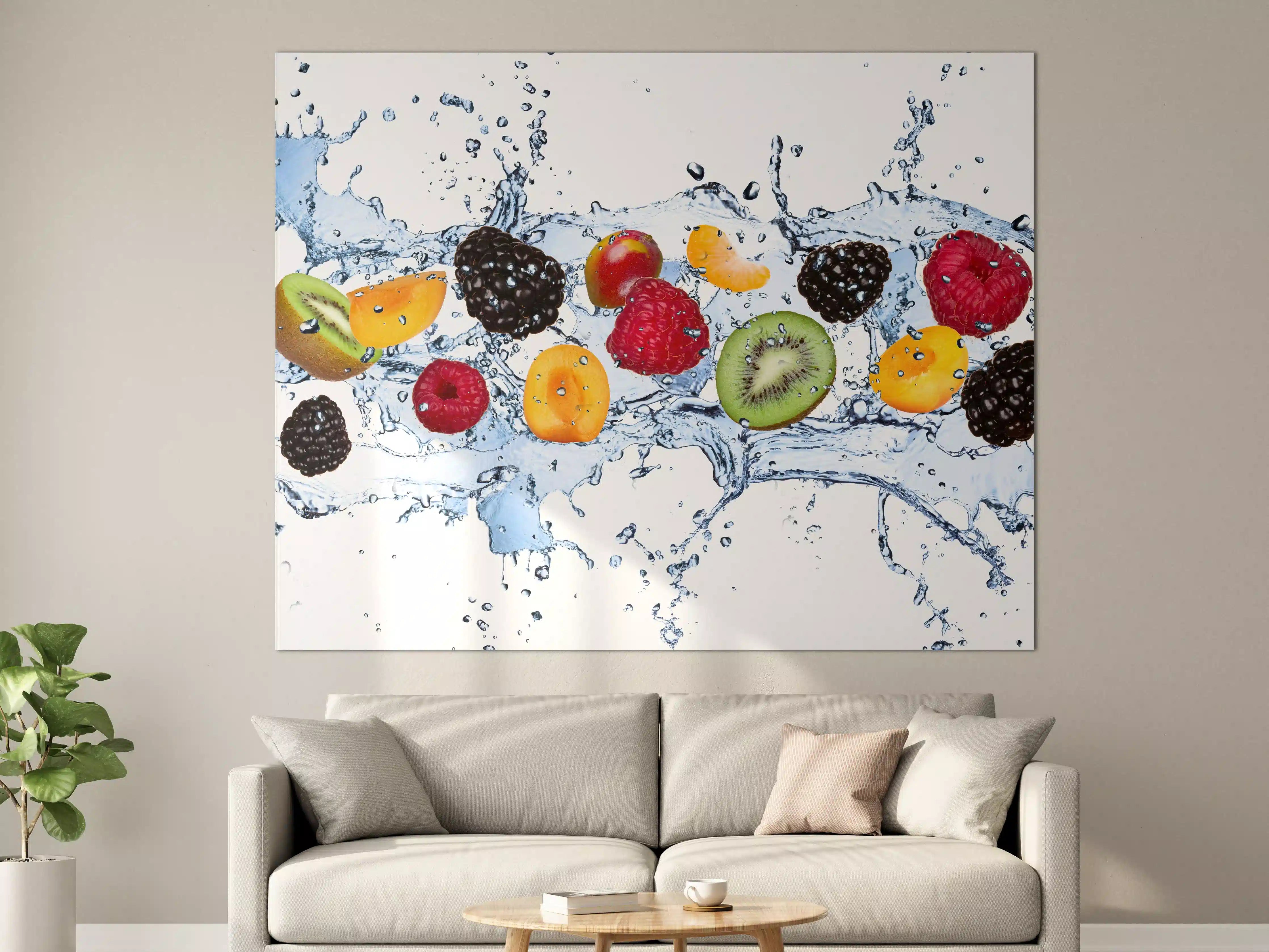 Große Wandbilder - Farbenfrohes Obst Splash