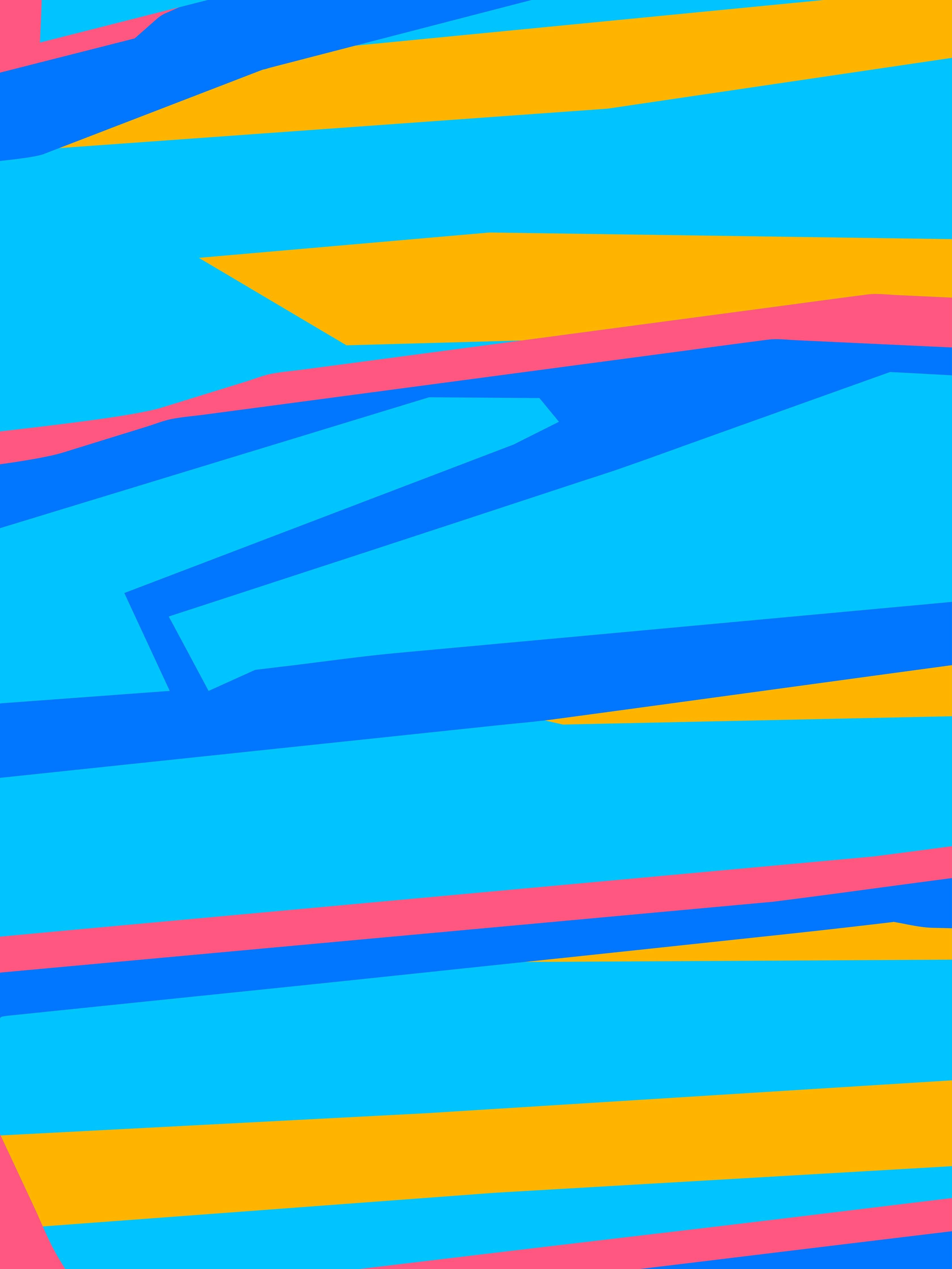 Große Wandbilder-Farbenfrohes abstraktes Muster in Blau, Gelb und Pink