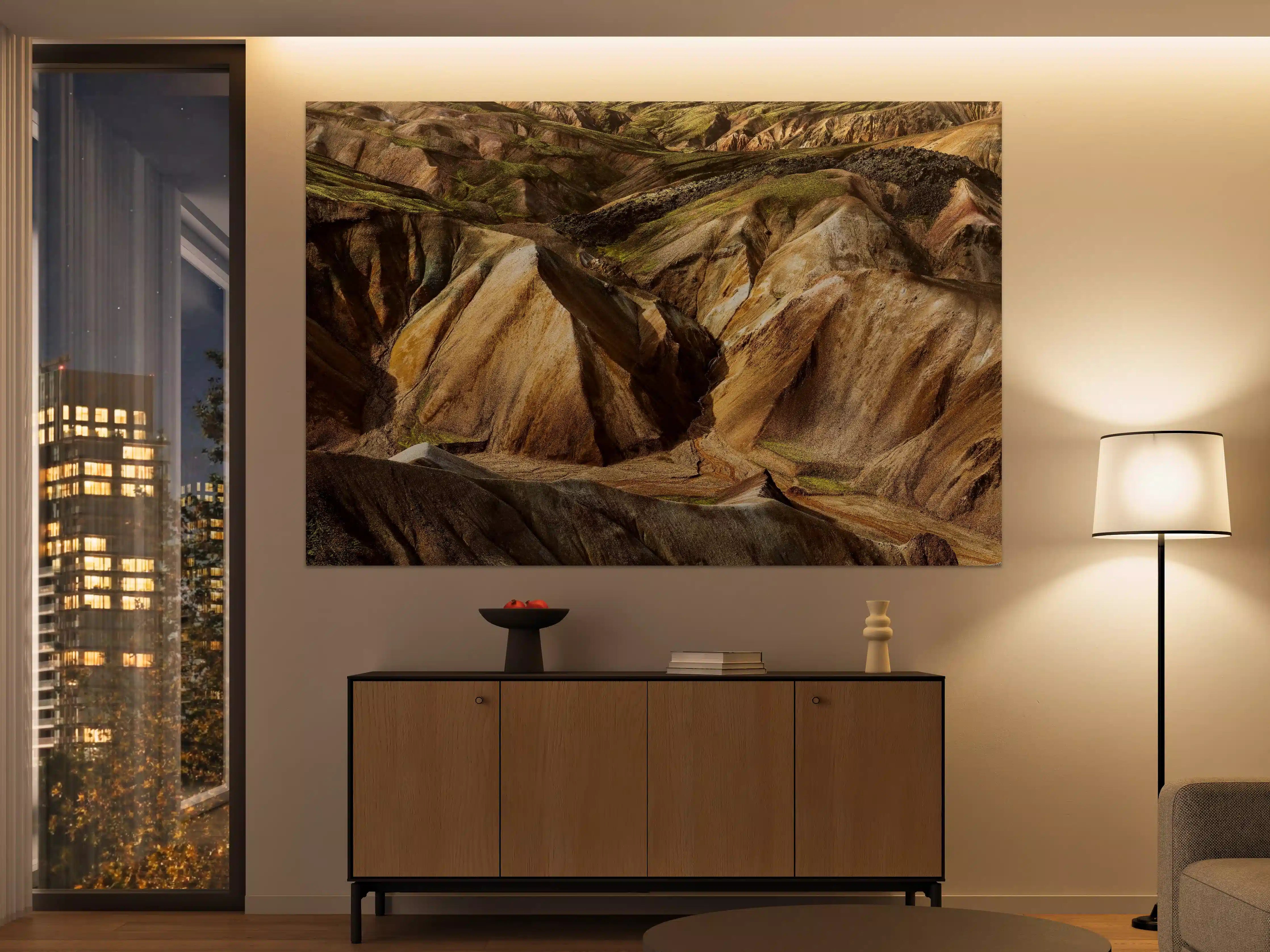 Große Wandbilder - Farbenpracht Landmannalaugar