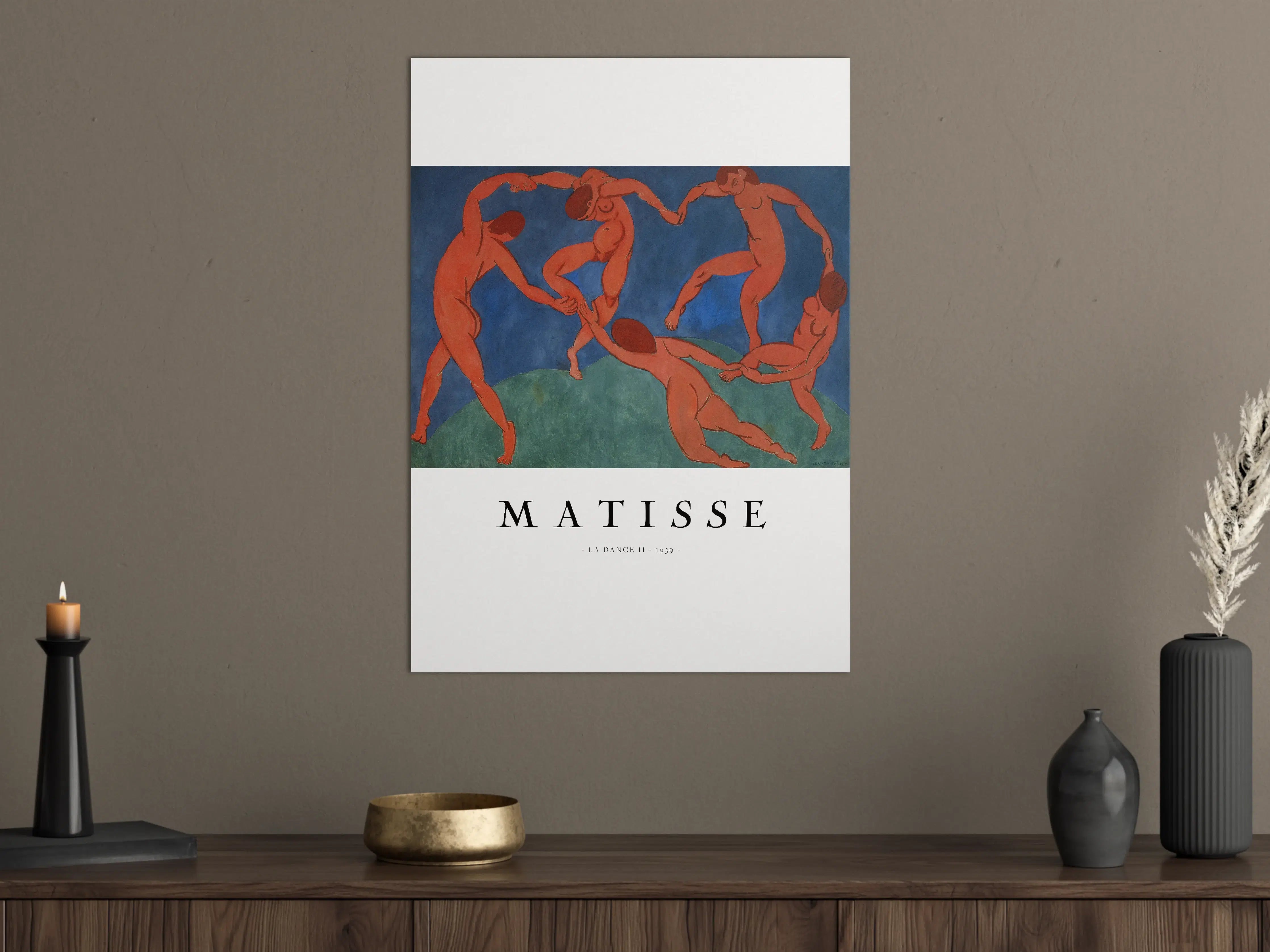 Große Wandbilder - Farbige Tanzszene im Matisse-Stil