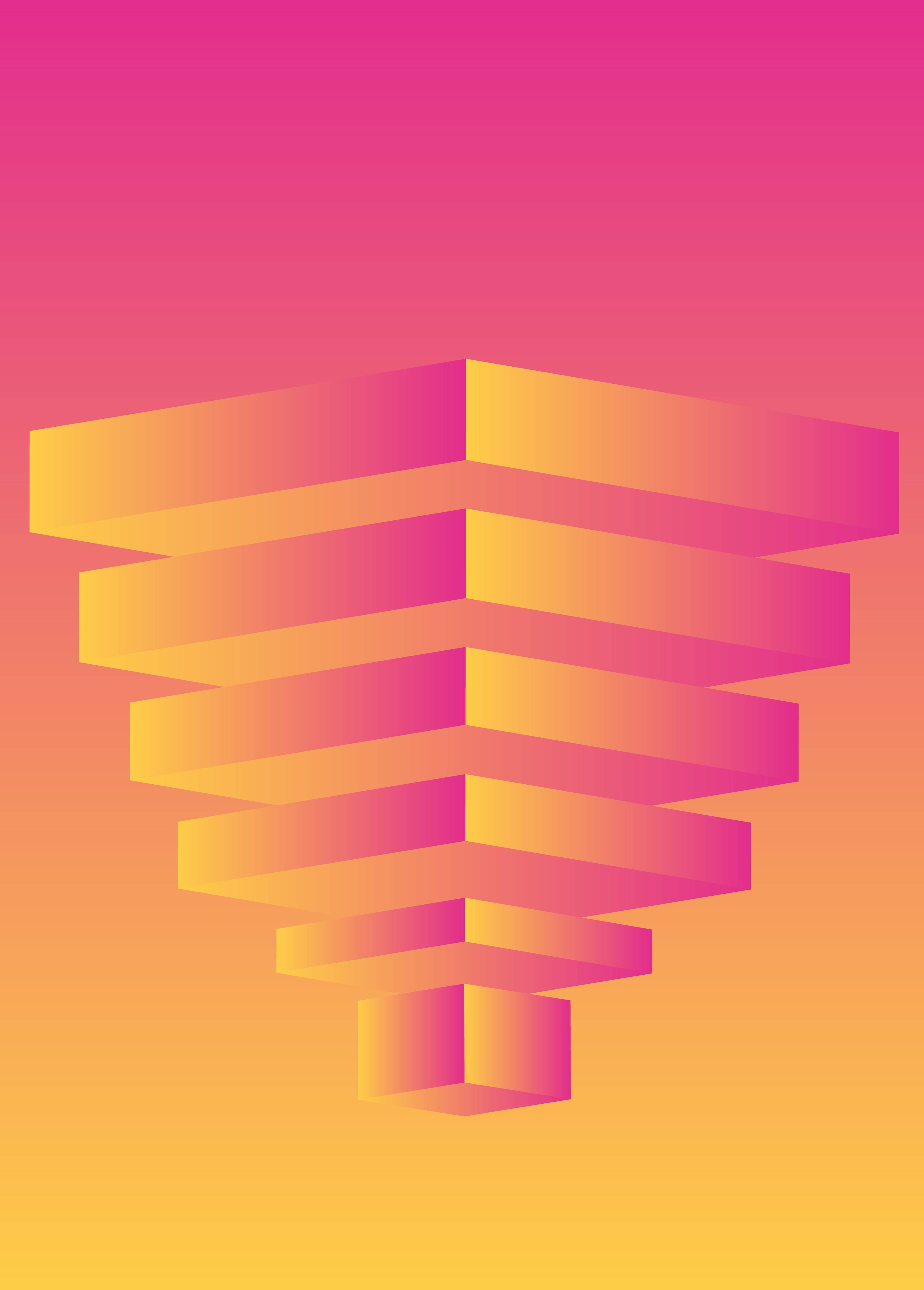 Große Wandbilder-Farbige geometrische Illustration
