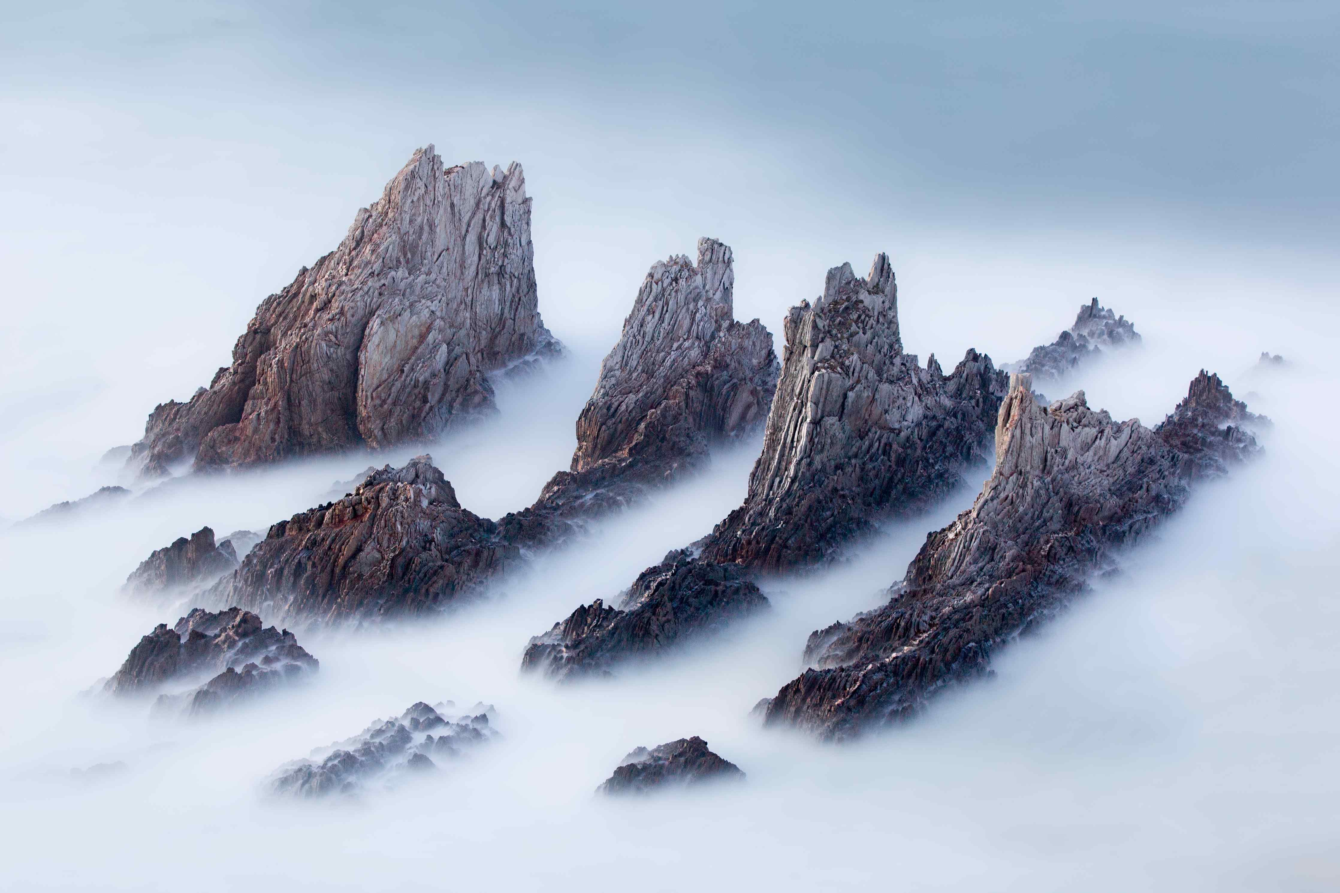Große Wandbilder-Felsen in ruhigem Meer