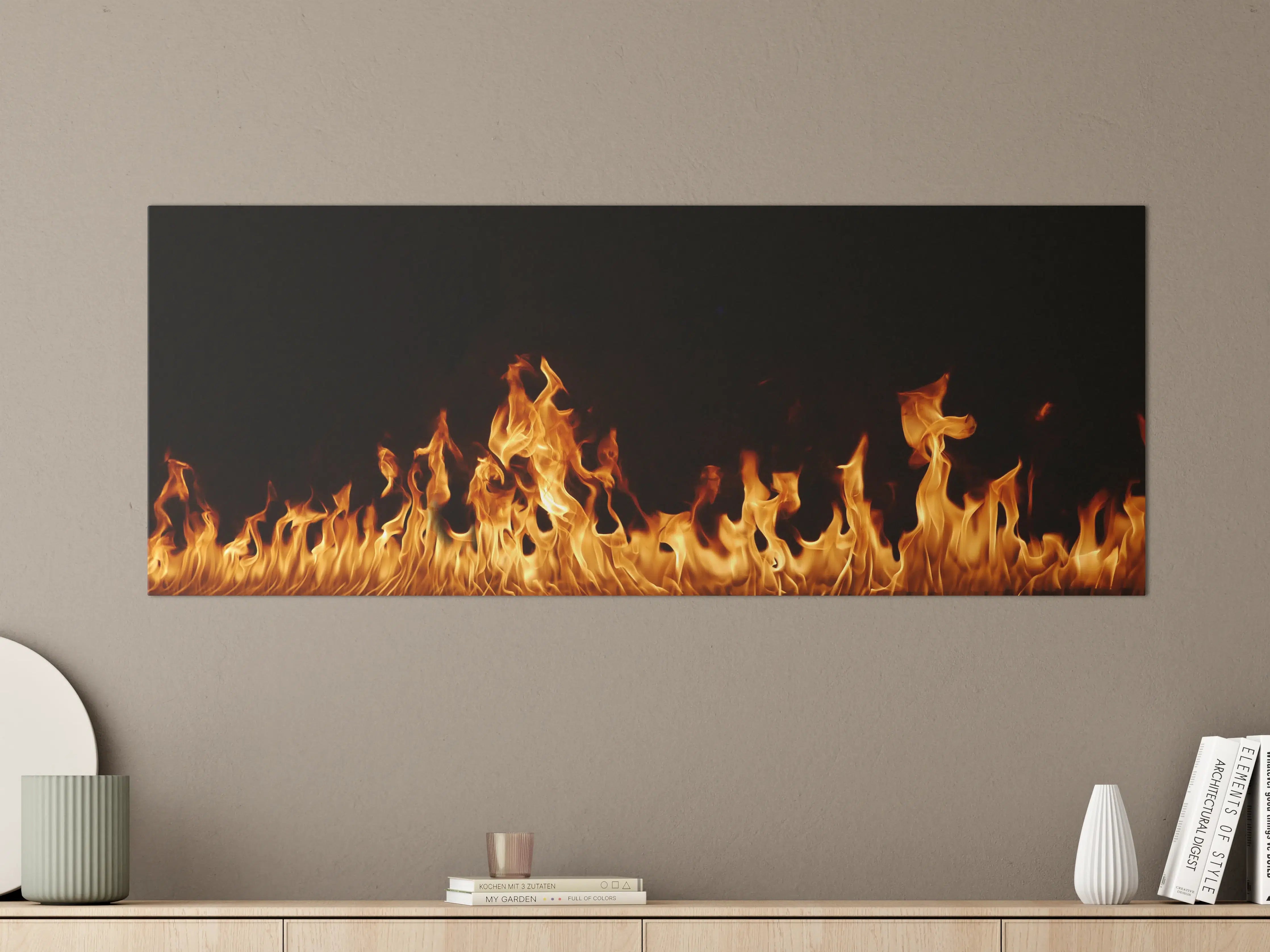 Große Wandbilder - Feurige Flammenklinge