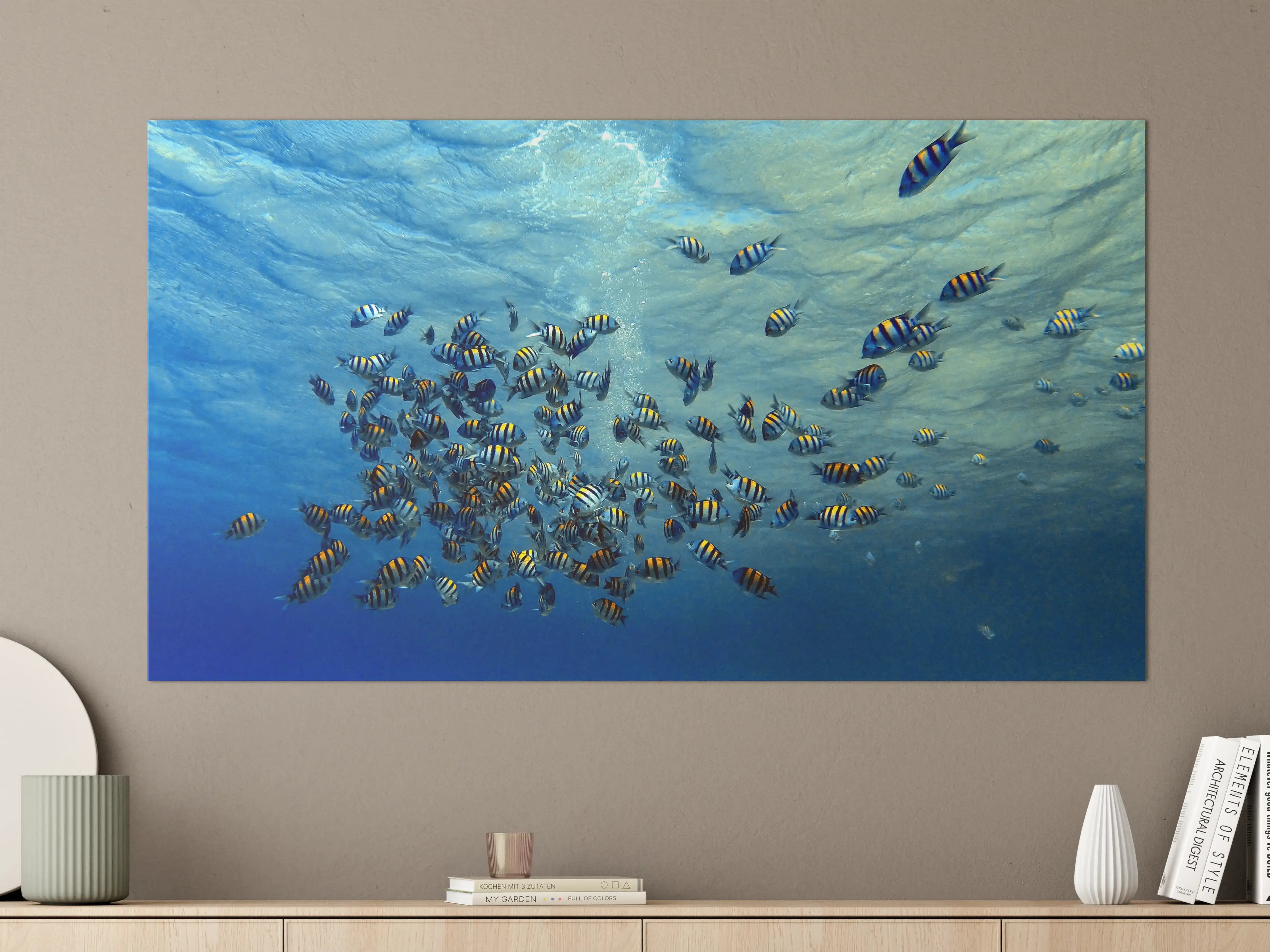 Große Wandbilder - Fische im klarem Meer