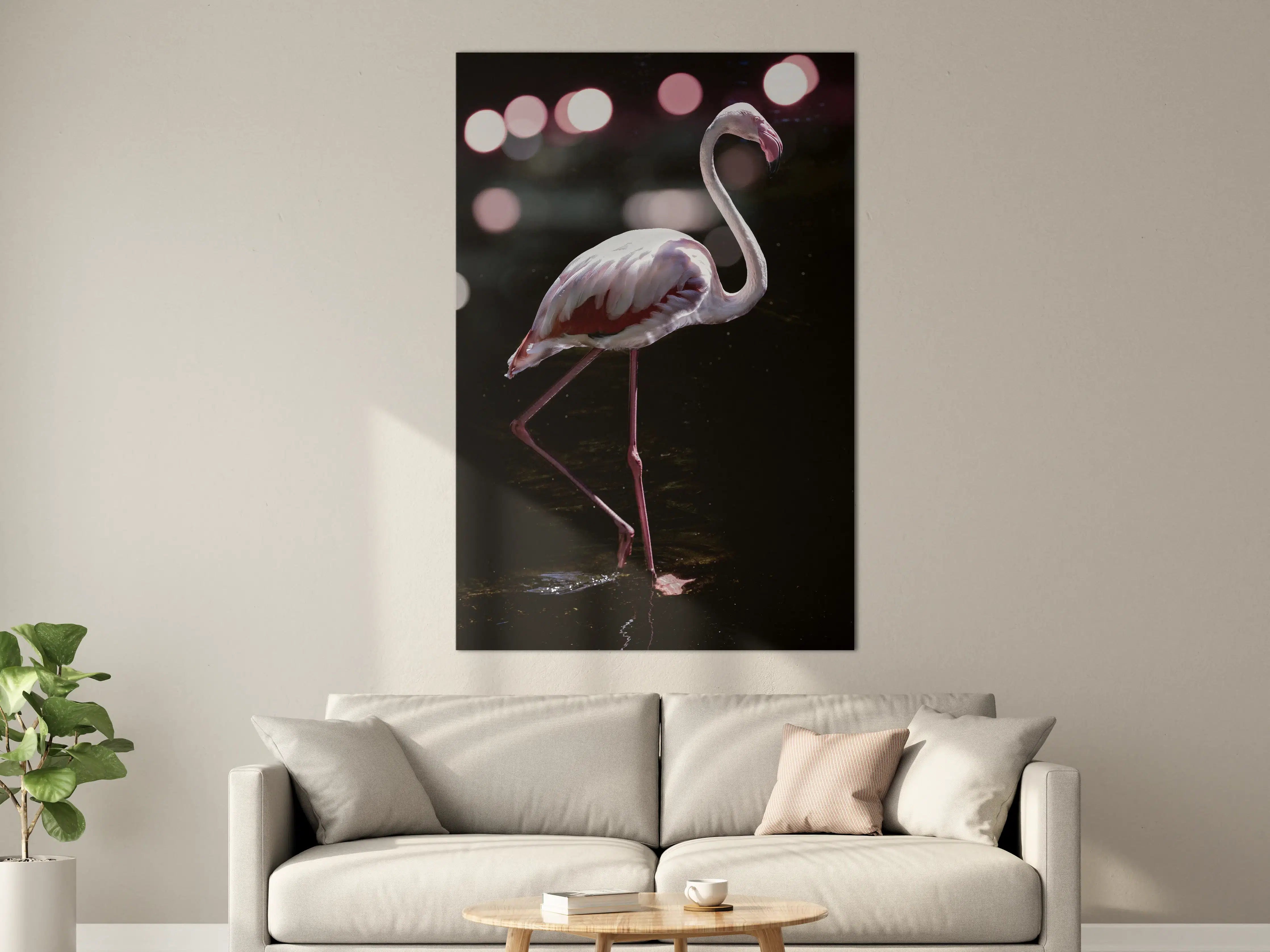 Große Wandbilder - Flamingo