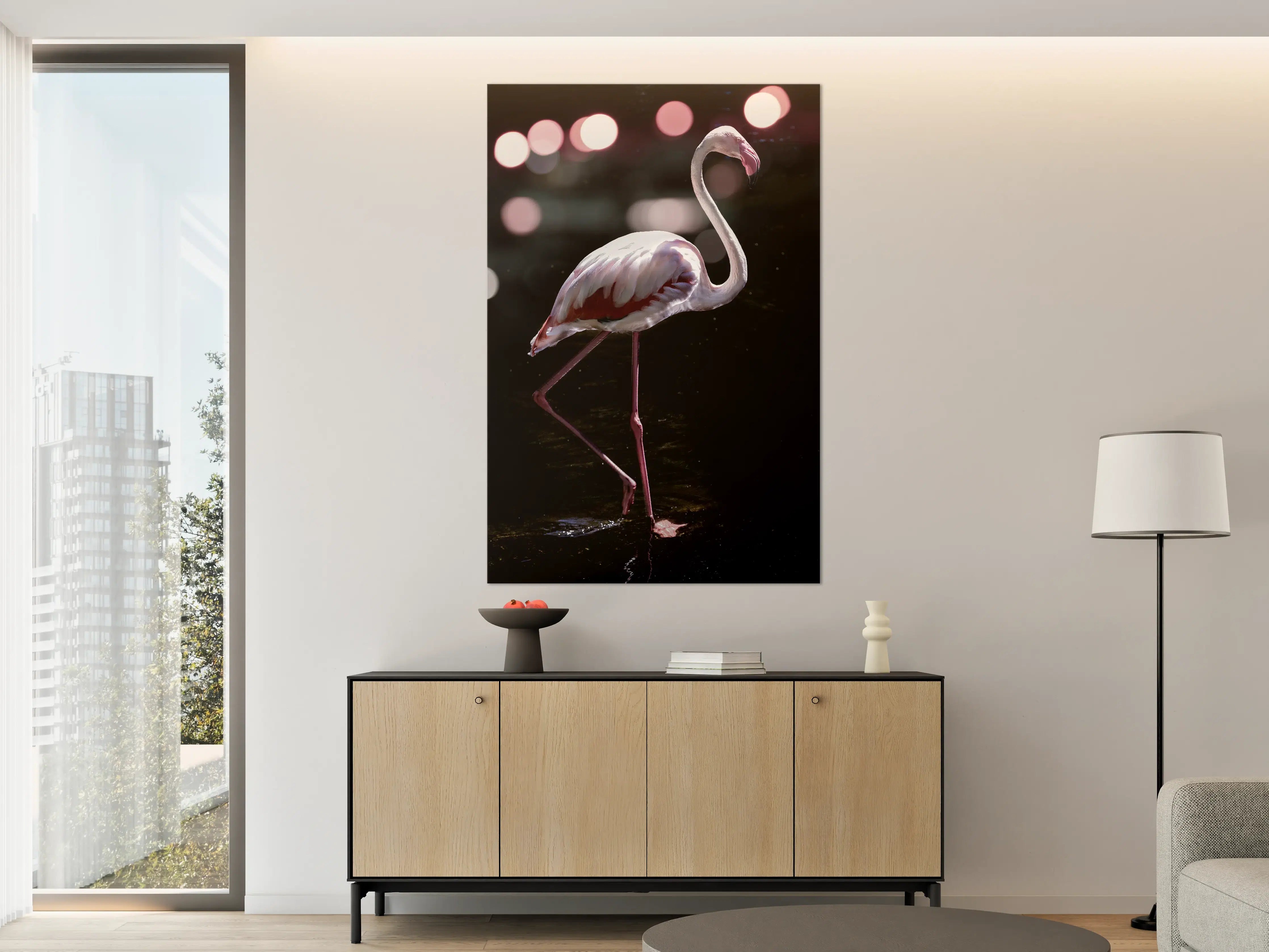 Große Wandbilder - Flamingo