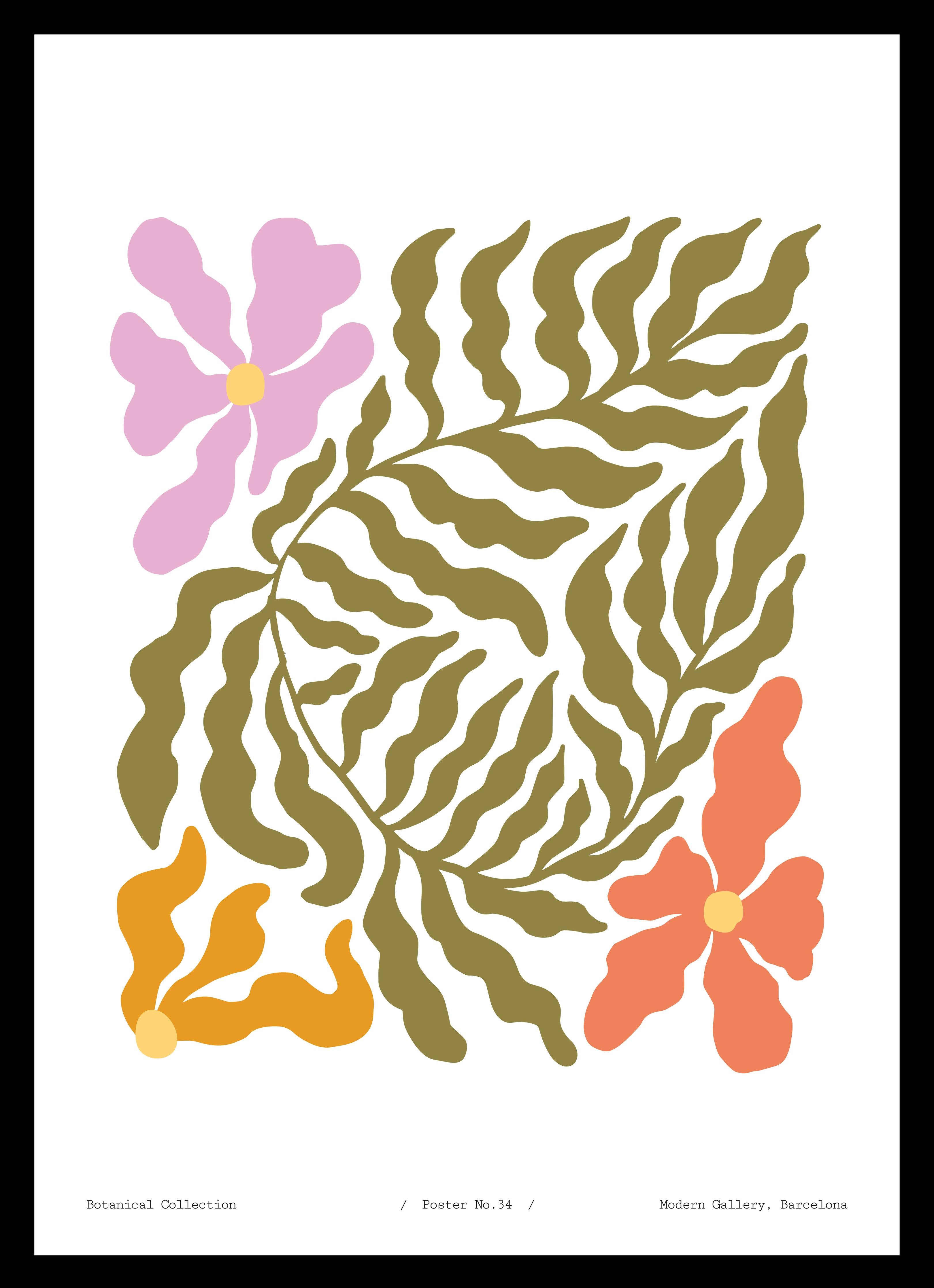 Große Wandbilder-Florale Botanical Wanddekoration