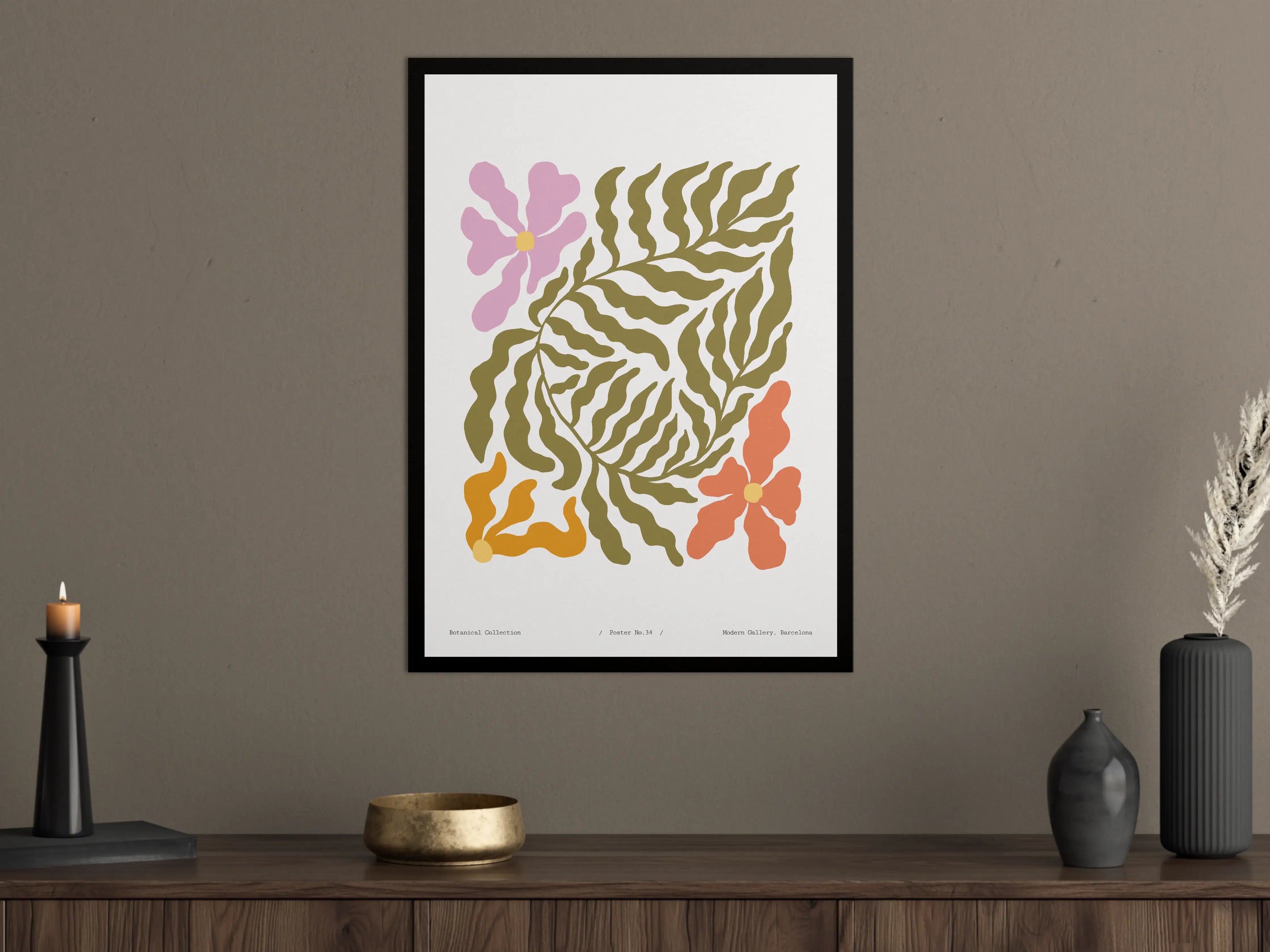 Große Wandbilder - Florale Botanical Wanddekoration