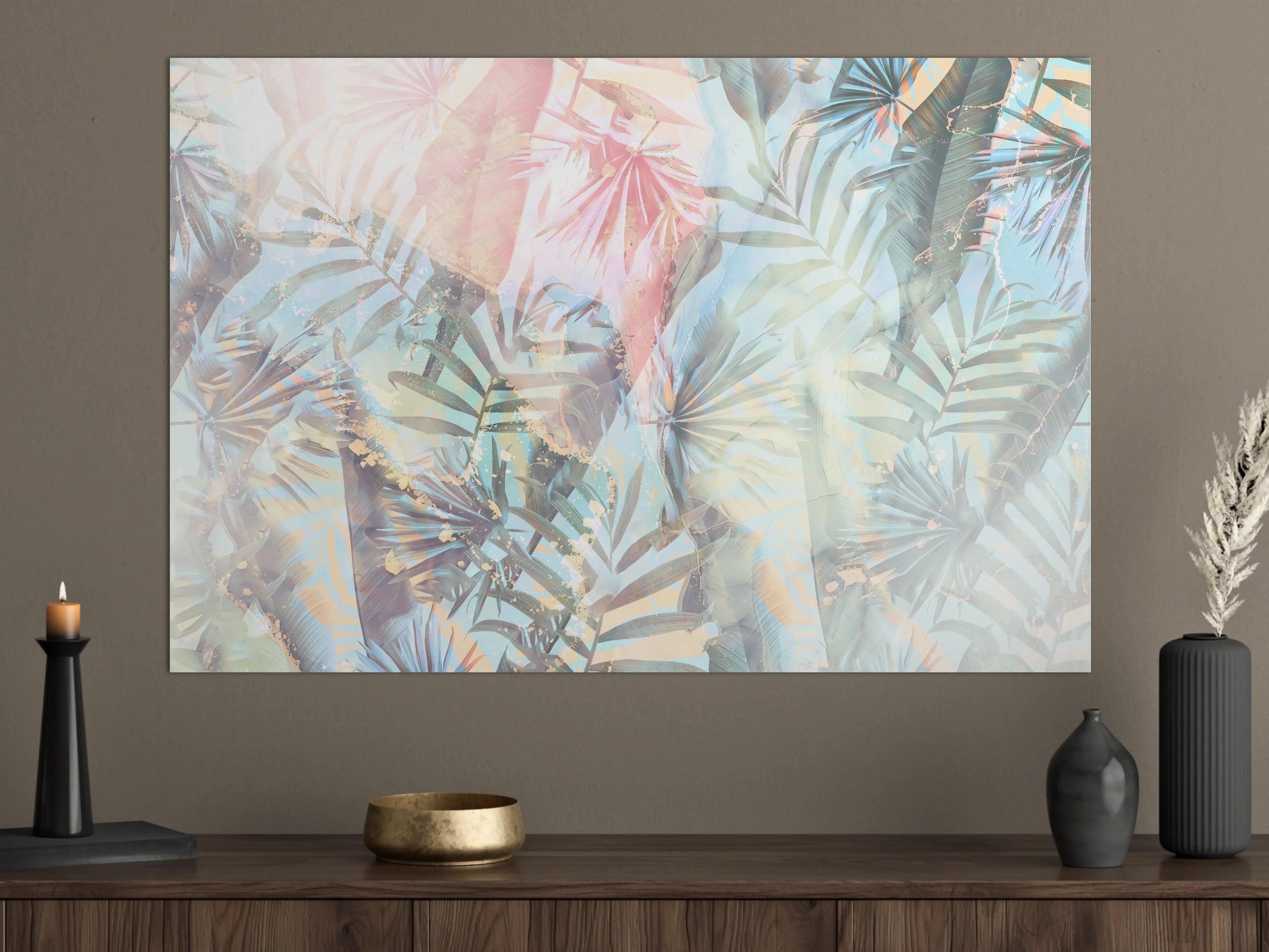 Große Wandbilder - Florale Darstellung - Pastell
