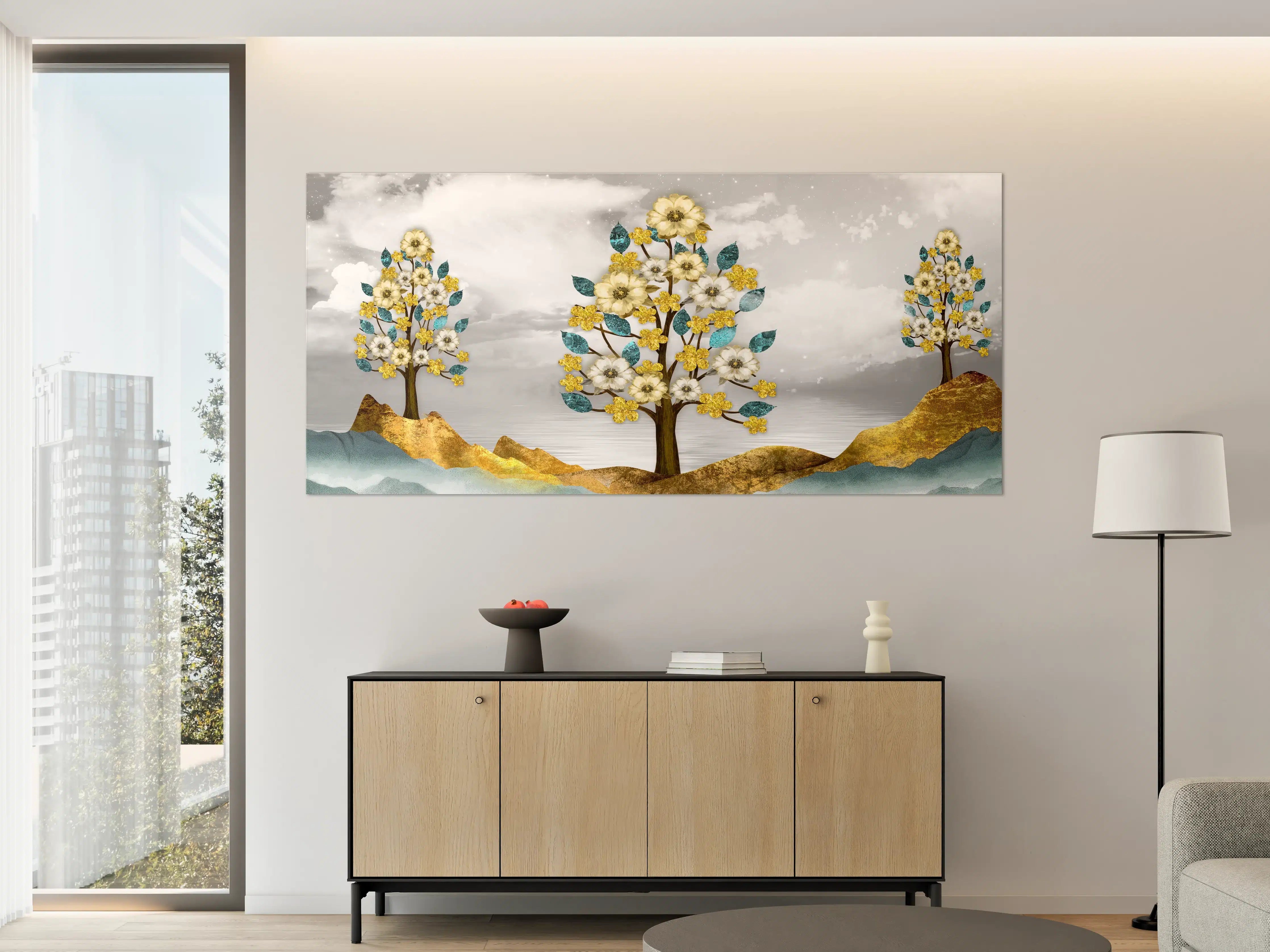 Große Wandbilder - Florale Kunstmalerei - Natur