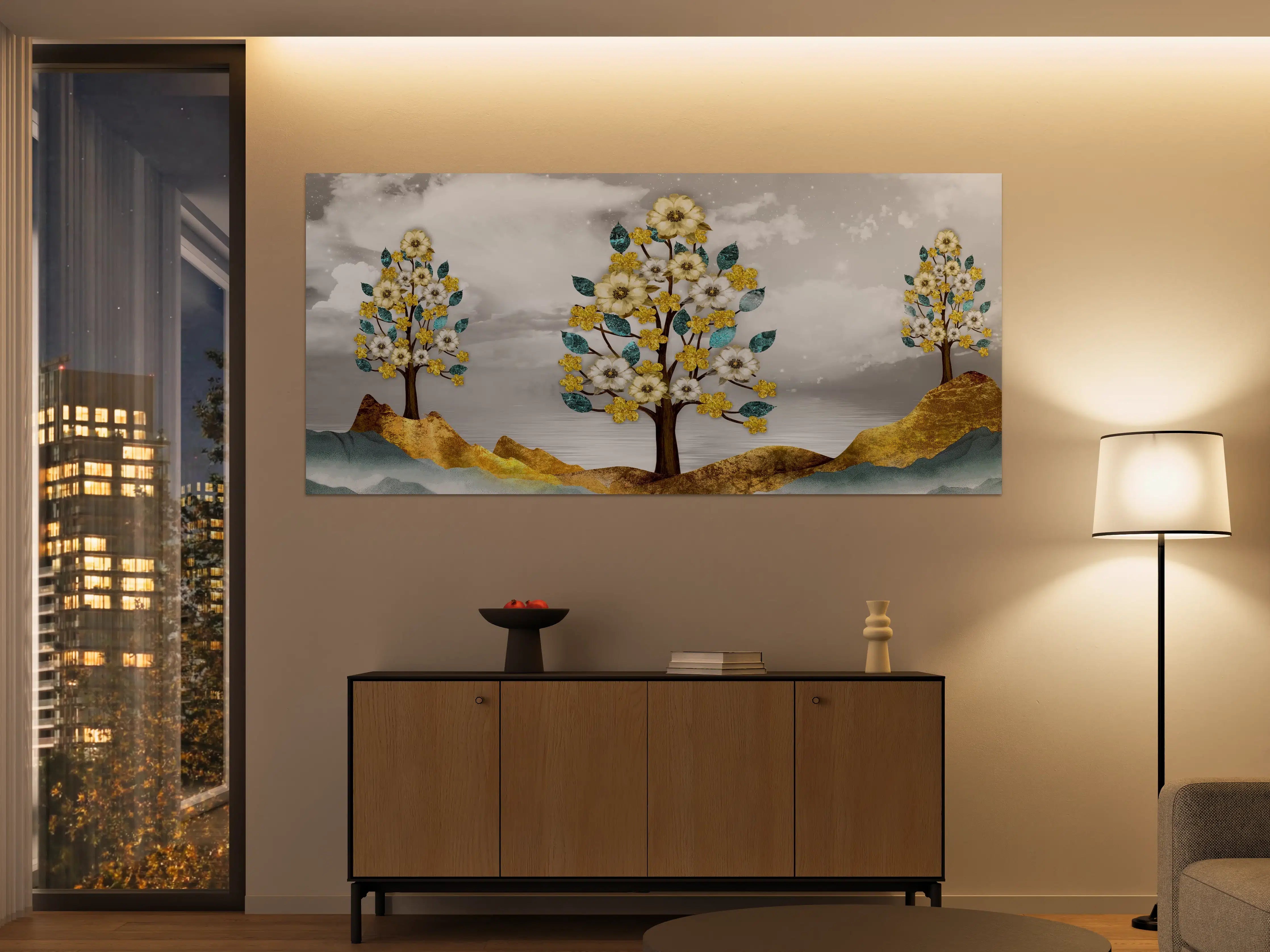 Große Wandbilder - Florale Kunstmalerei - Natur