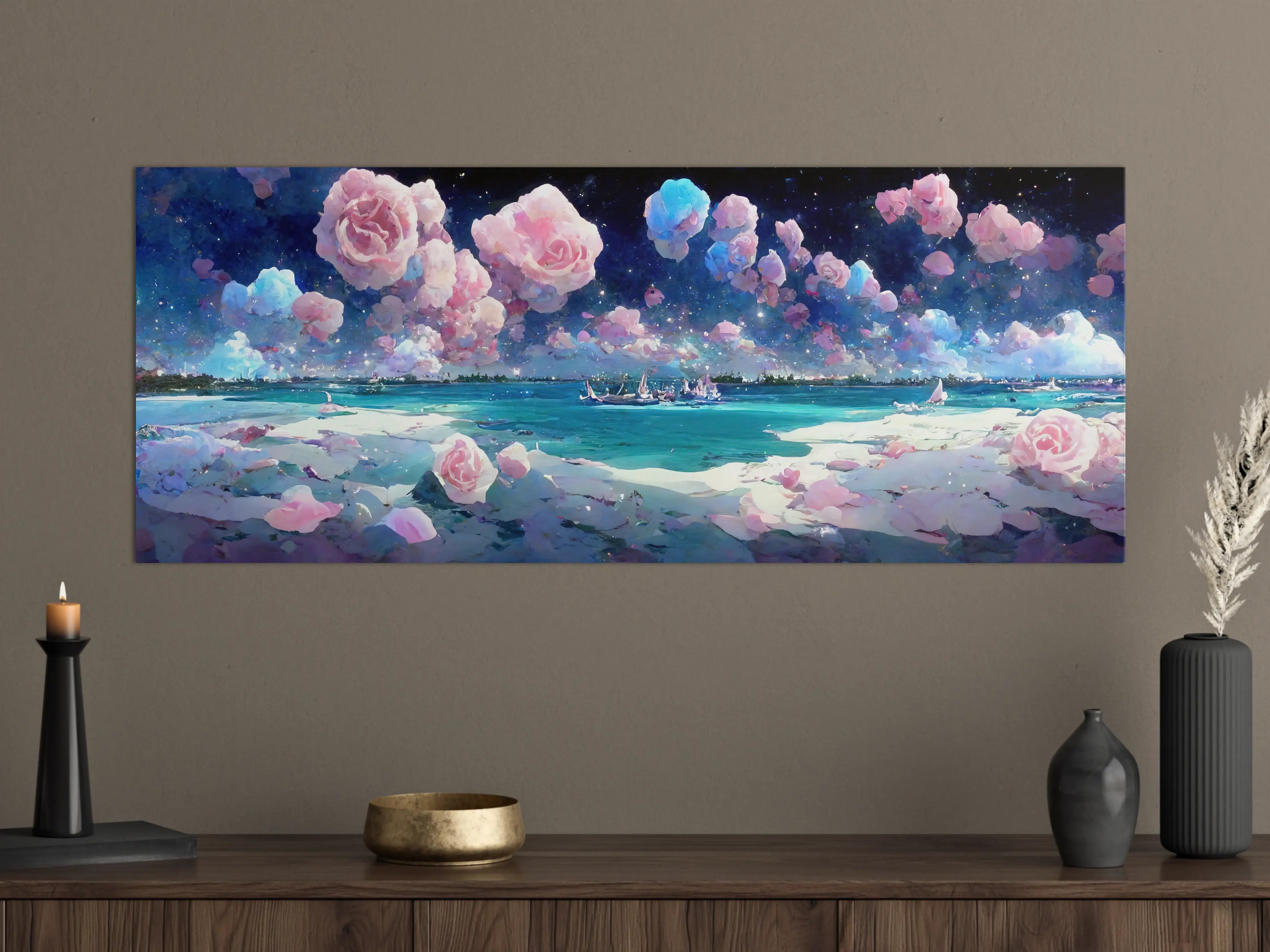 Große Wandbilder - Florale Traumwelt - Ozean