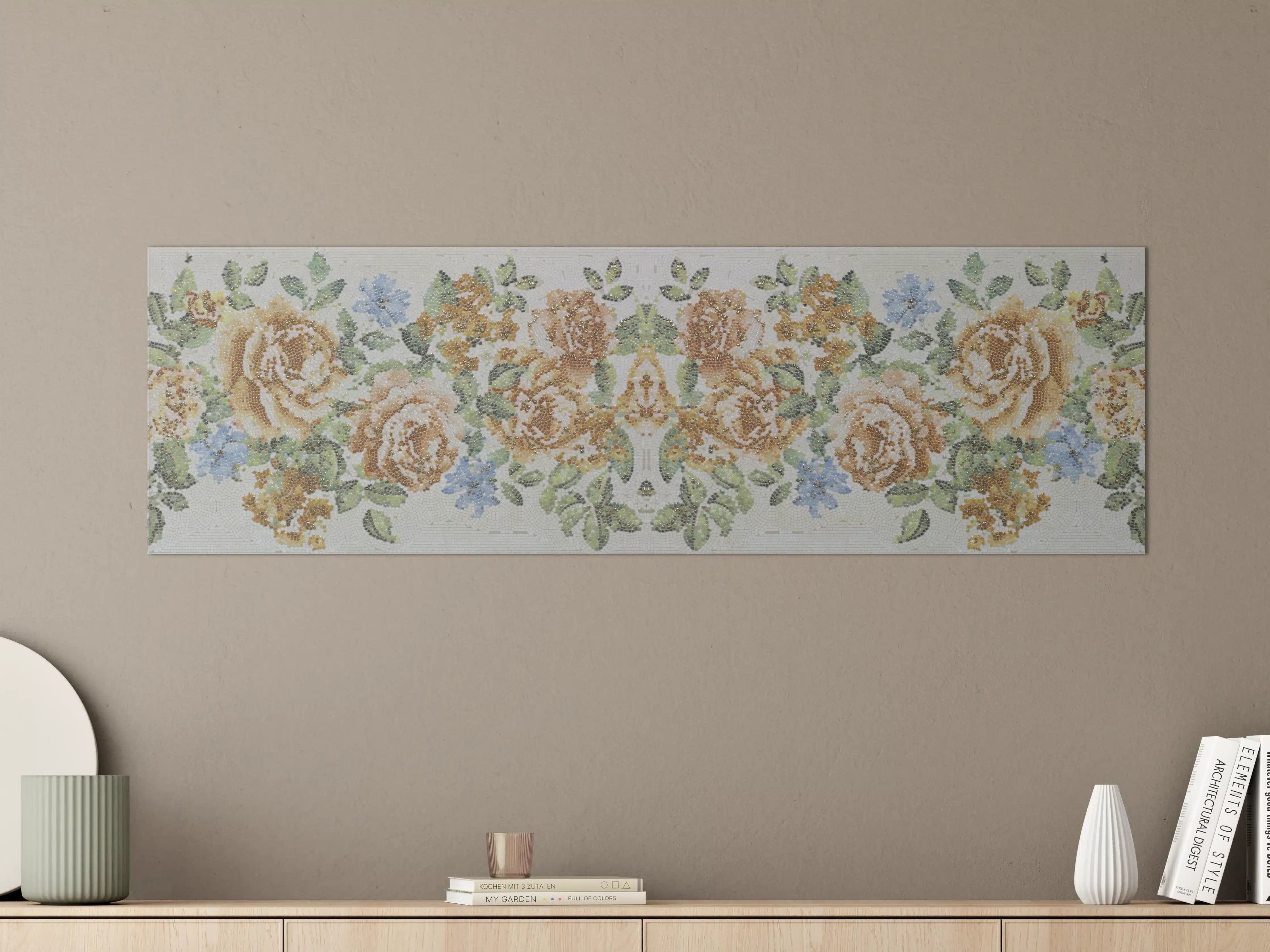 Große Wandbilder - Florales Muster Design Textur