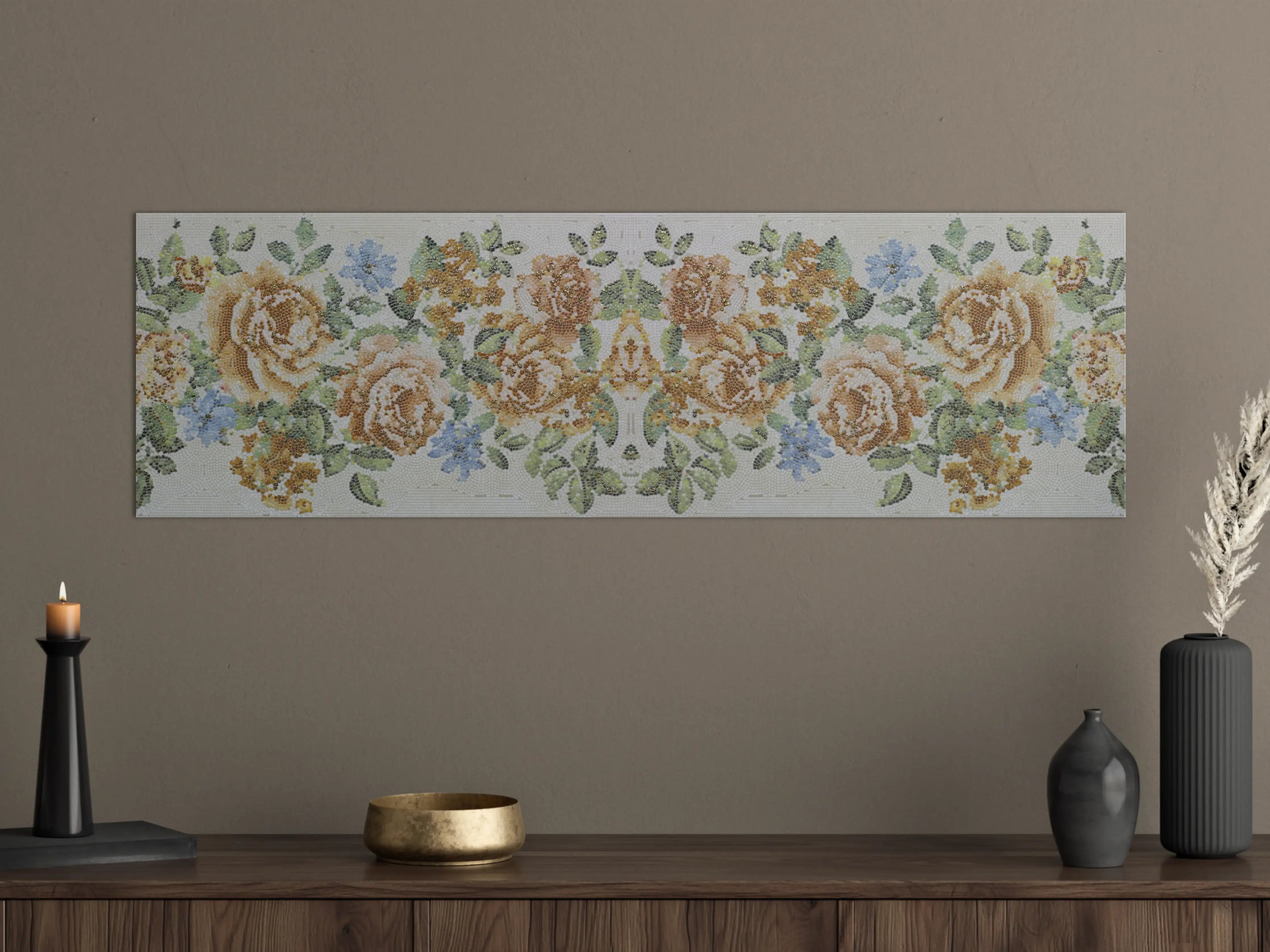 Große Wandbilder - Florales Muster Design Textur