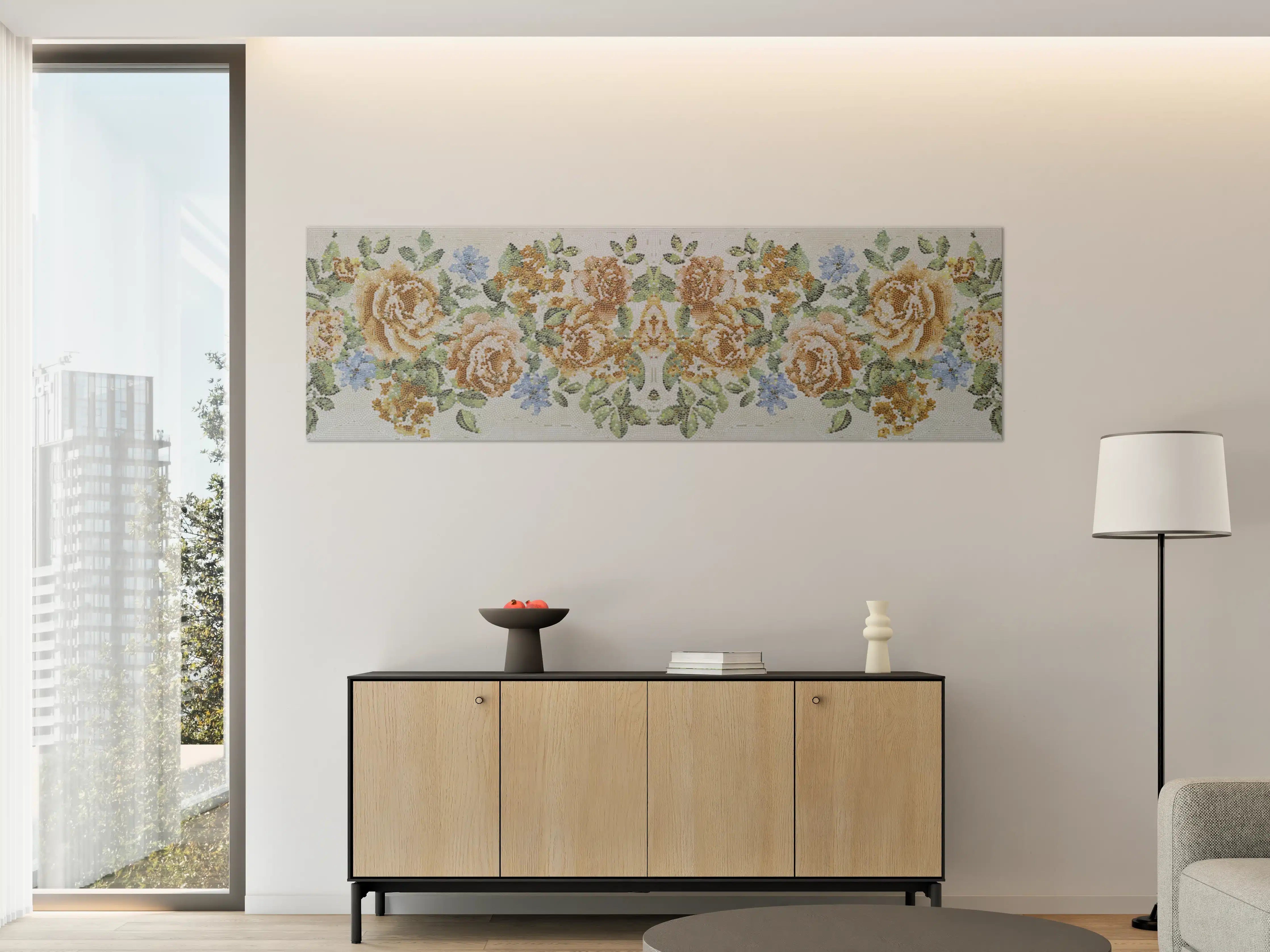 Große Wandbilder - Florales Muster Design Textur