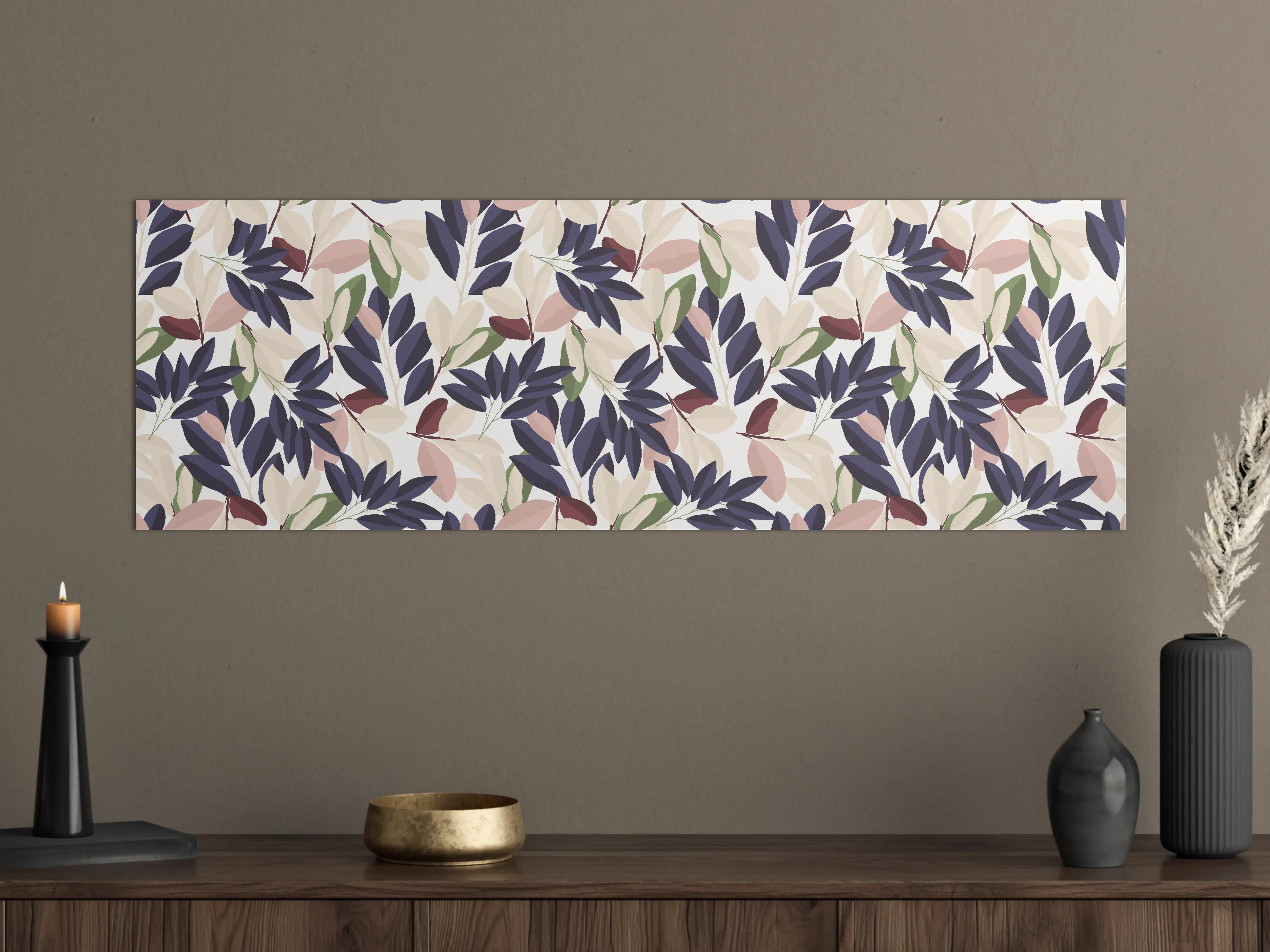 Große Wandbilder - Florales Muster Pastellfarben