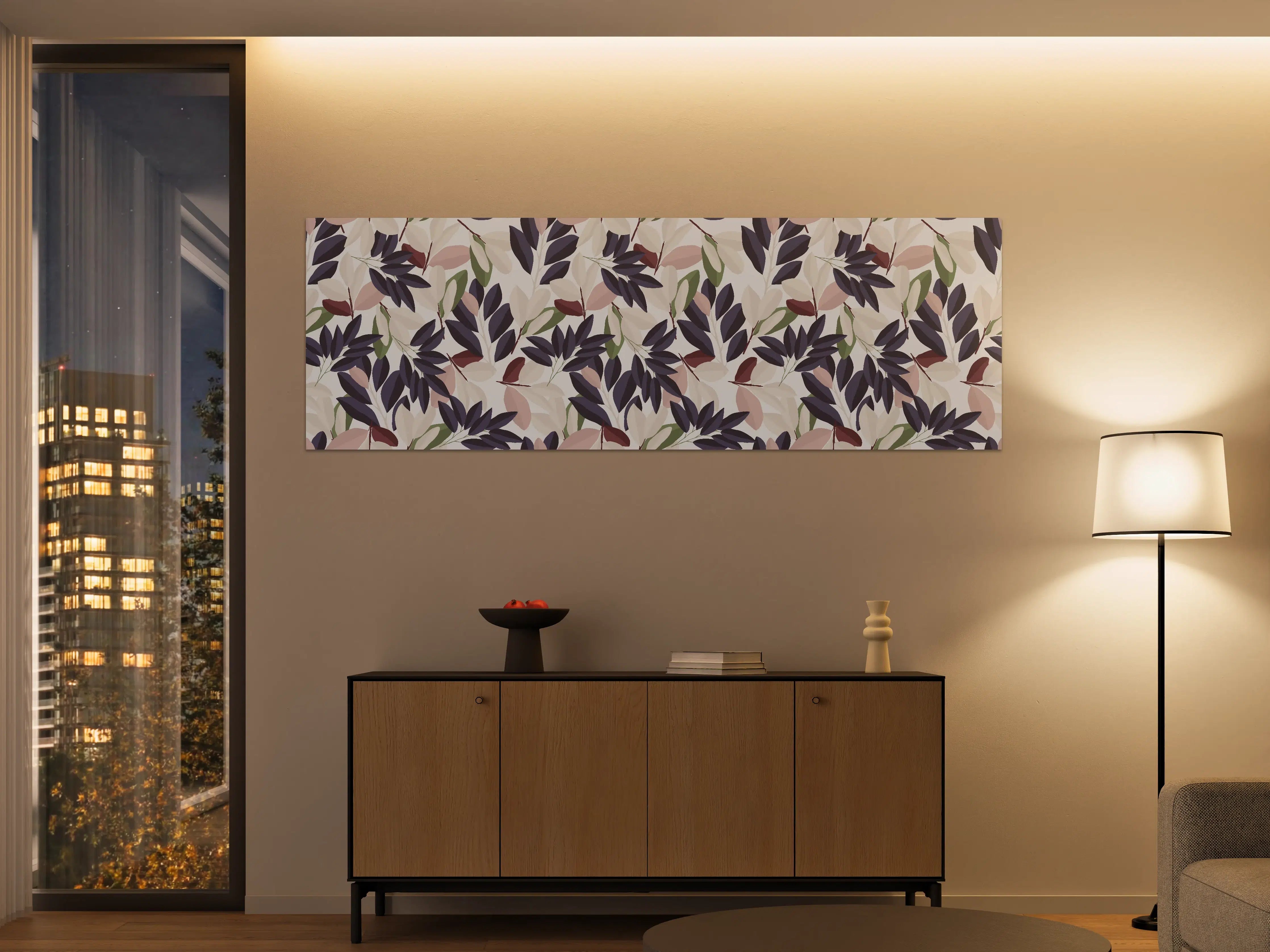 Große Wandbilder - Florales Muster Pastellfarben