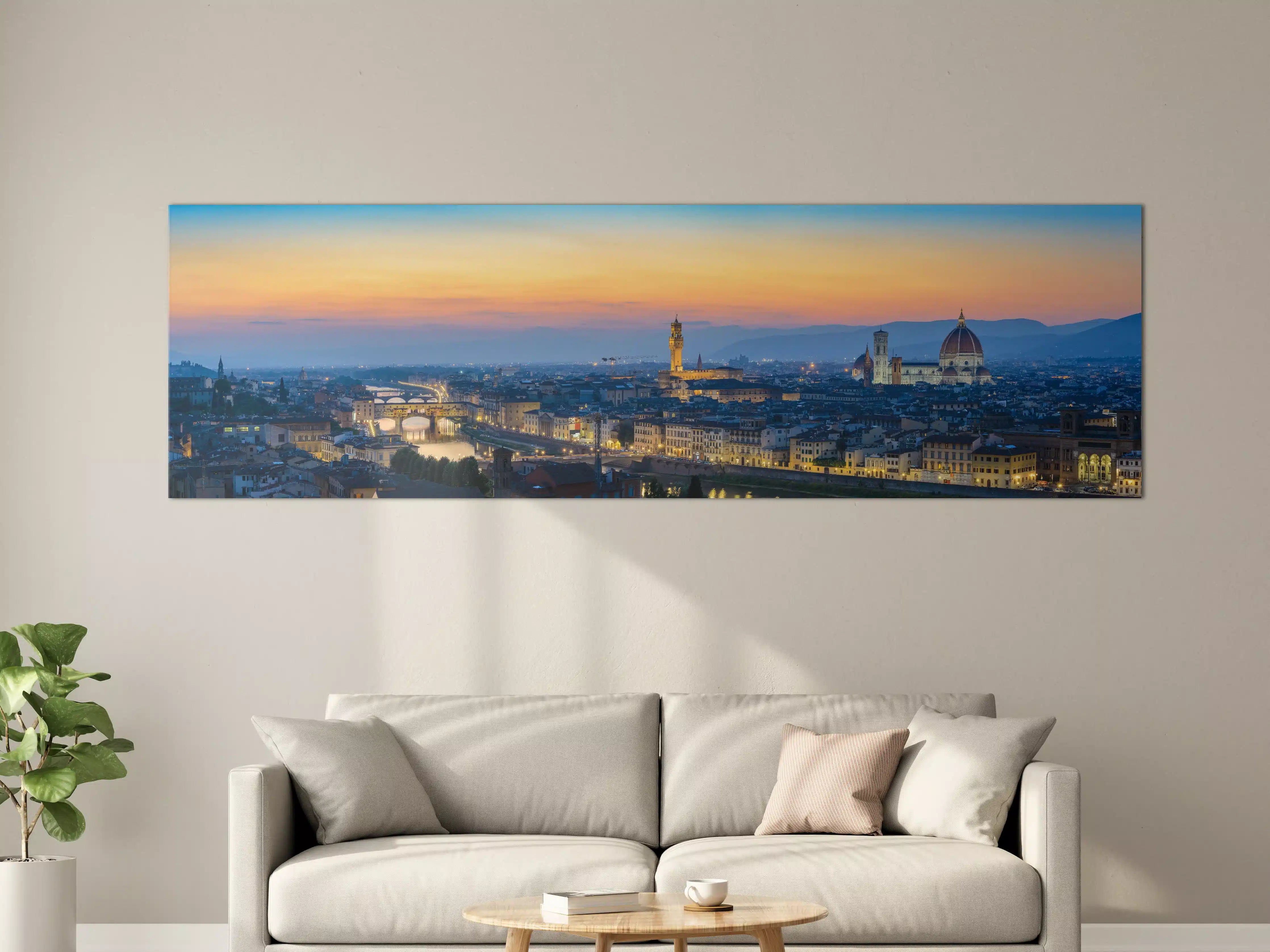 Große Wandbilder - Florenz Skyline im Sonnenuntergang