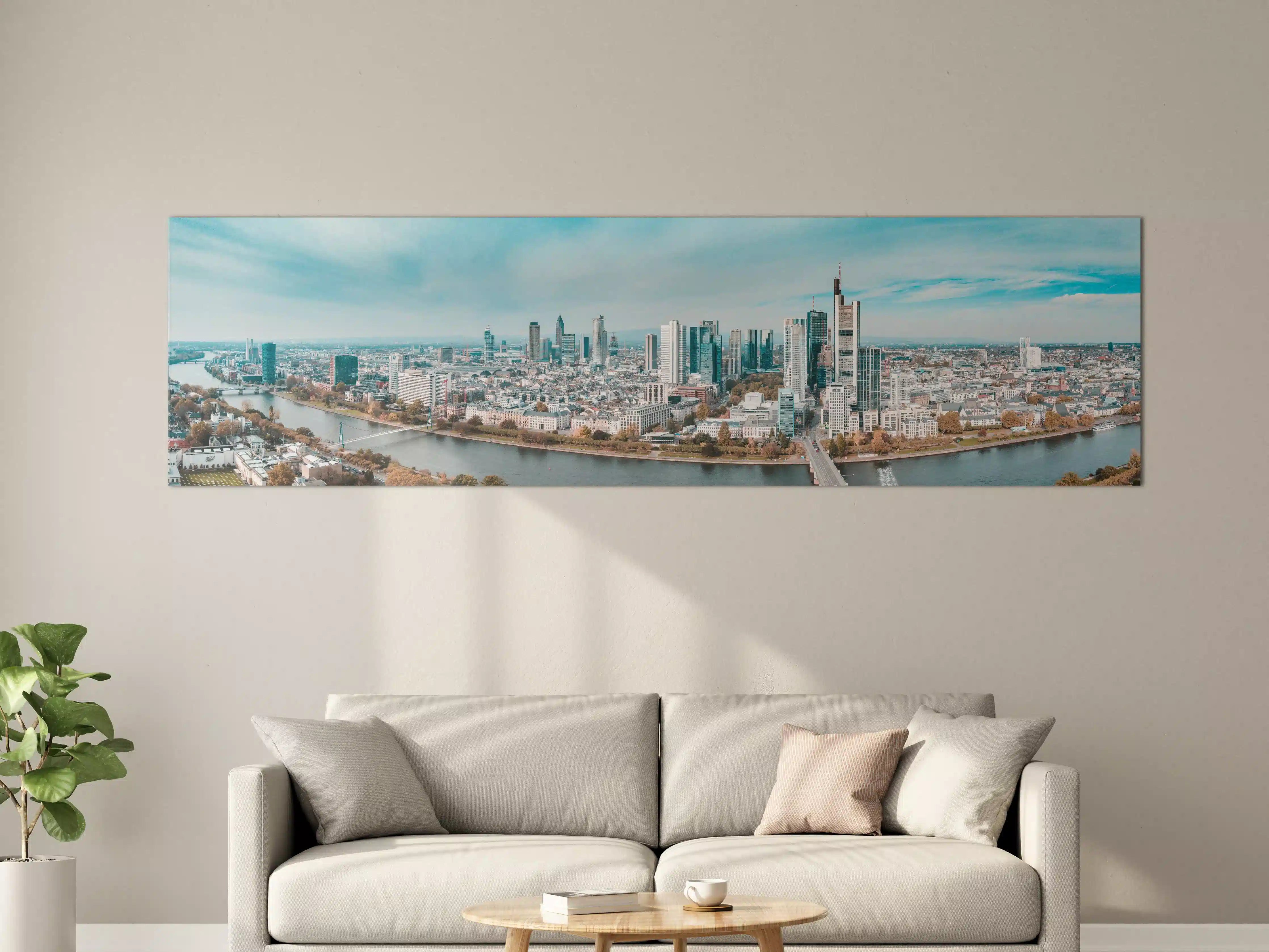 Große Wandbilder - Frankfurt Luftaufnahme Panorama