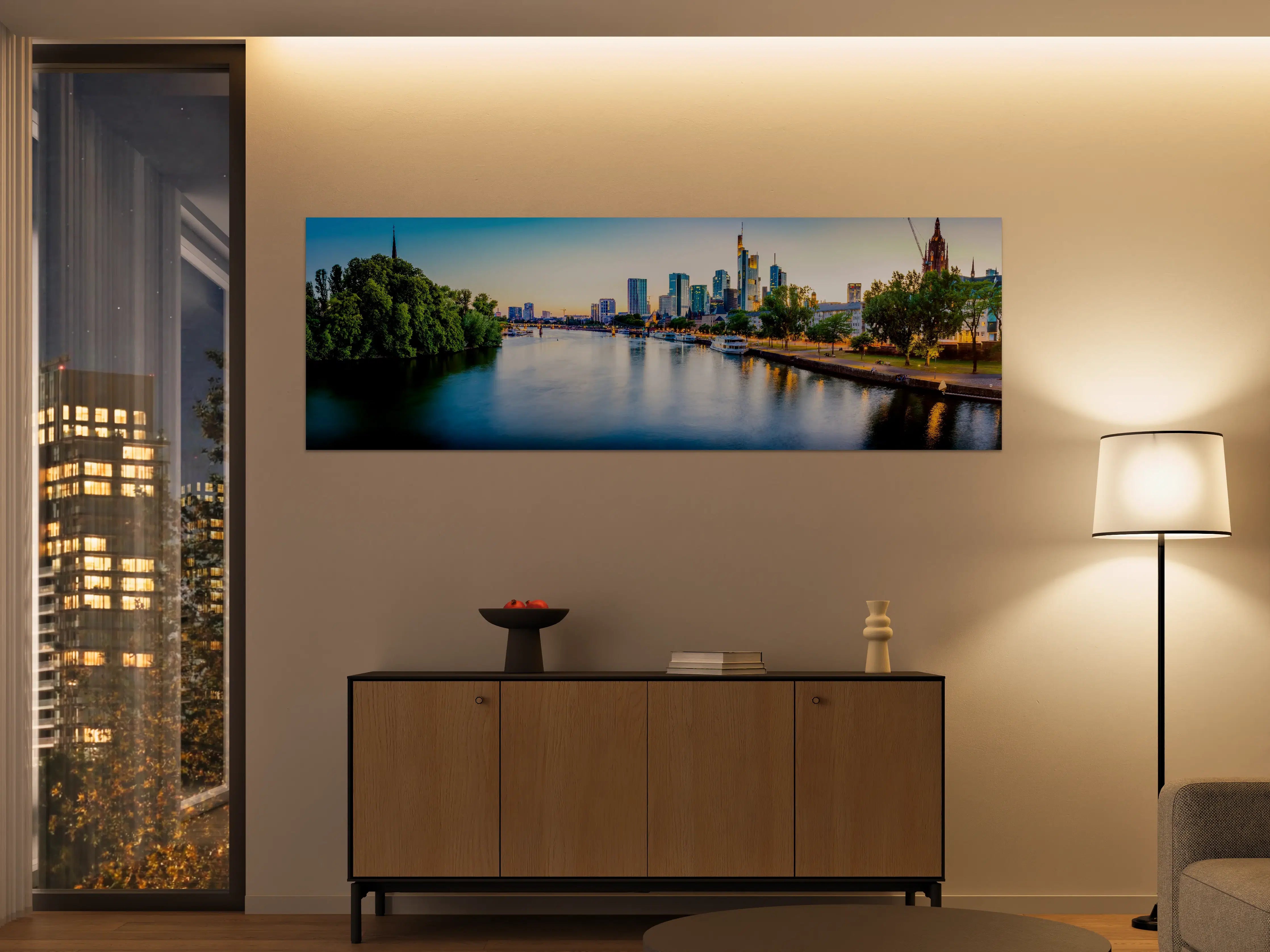 Große Wandbilder - Frankfurt Panorama Ostend