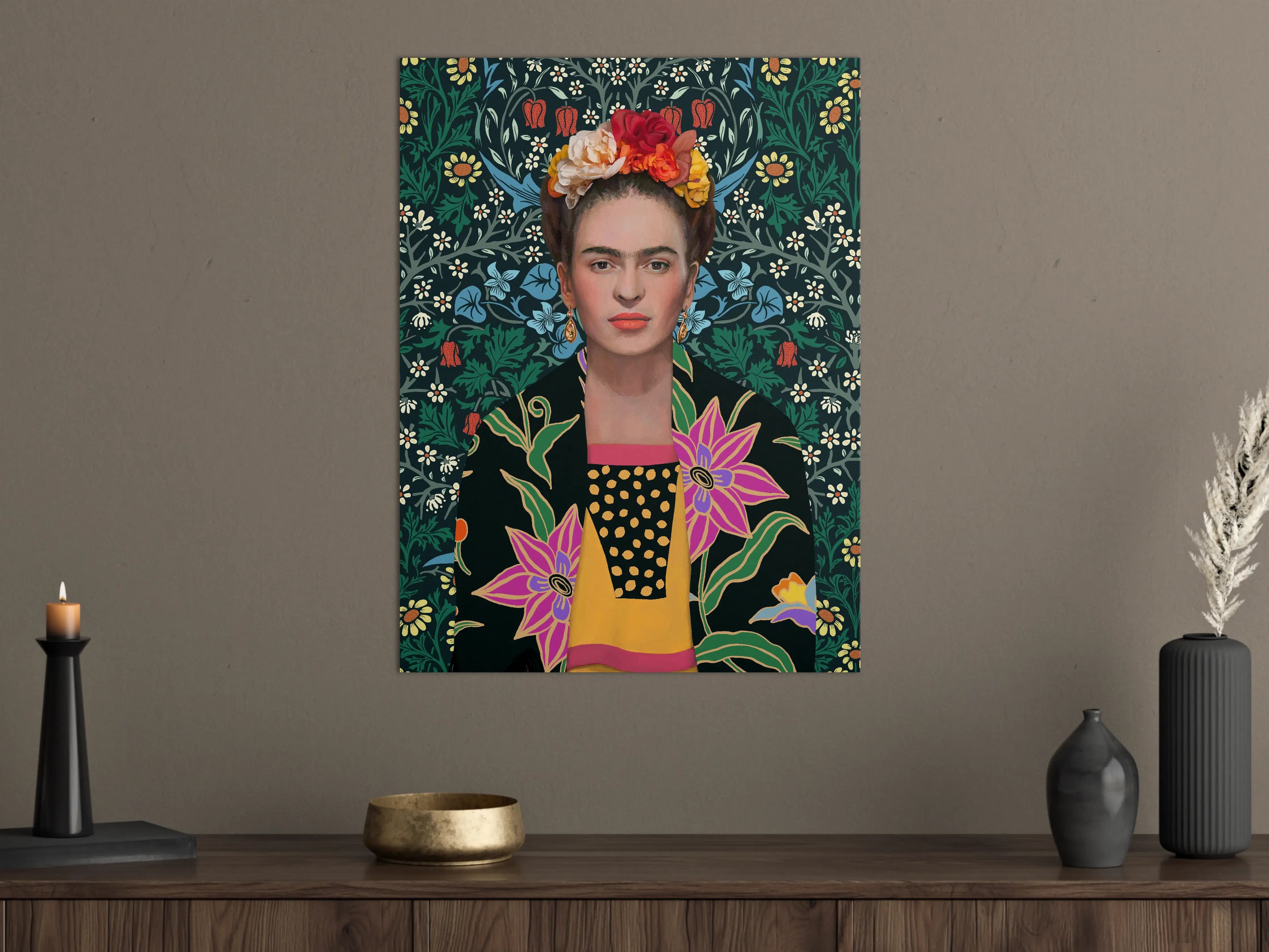 Große Wandbilder - Frida Kahlo inspirierte Porträtkunst