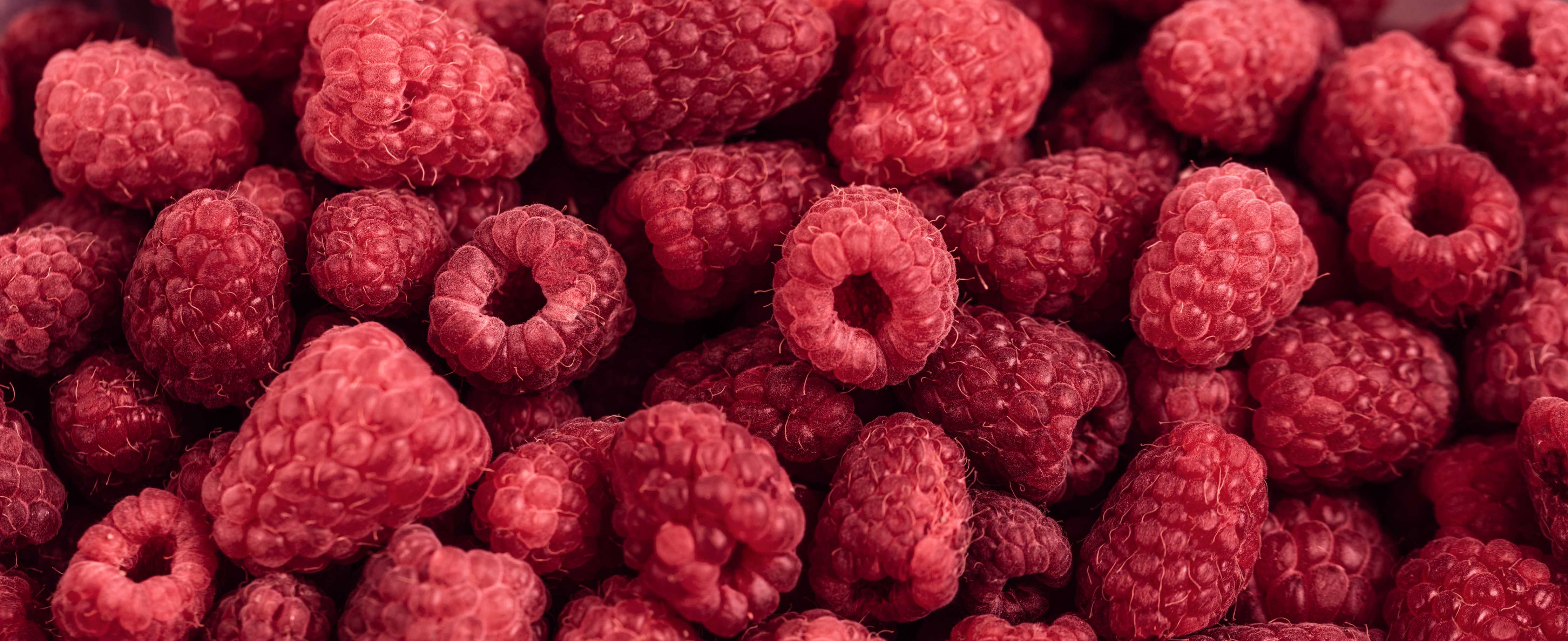 Große Wandbilder-Frische Himbeer-Textur Rot