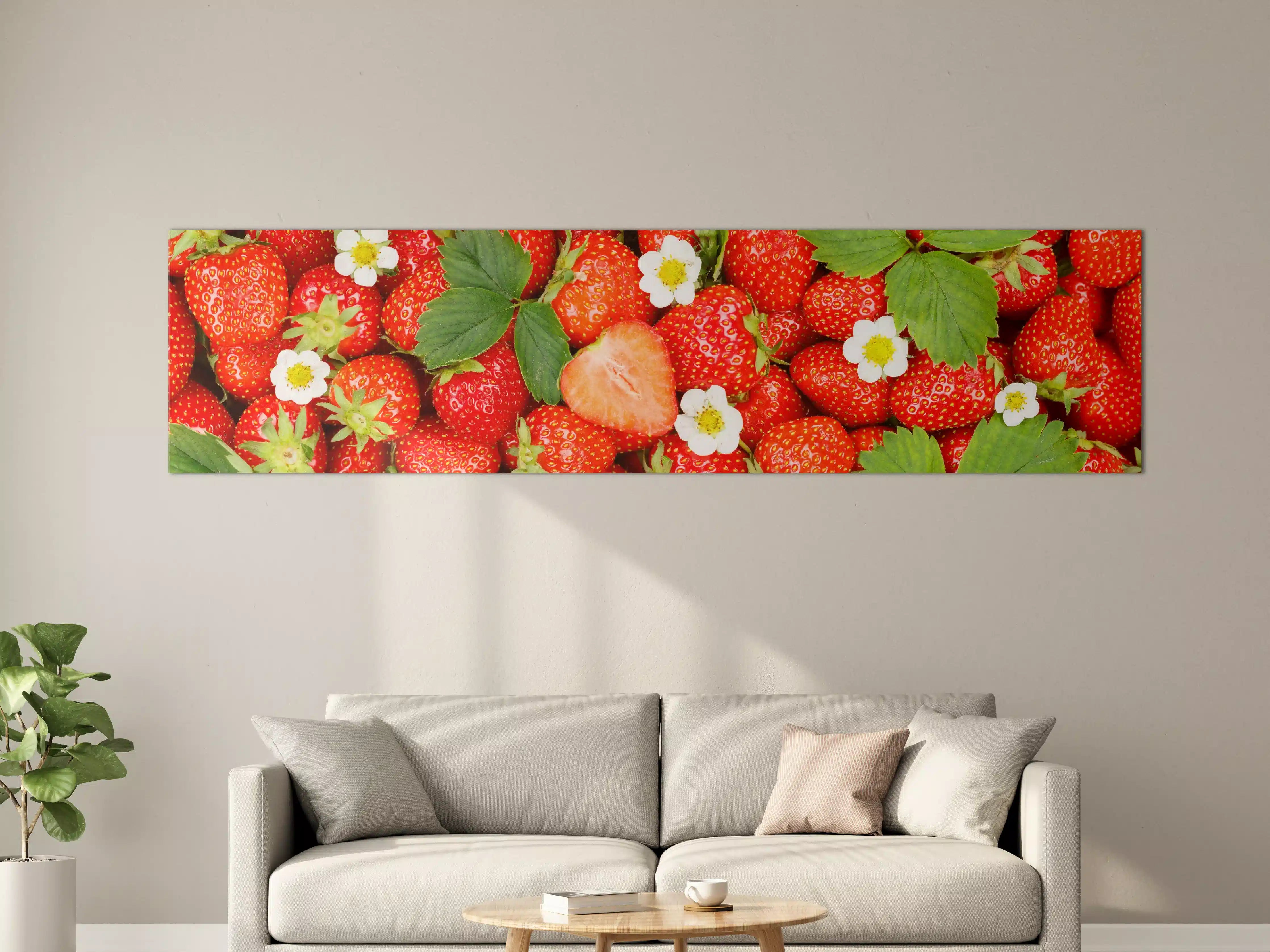 Große Wandbilder - Frische rote Erdbeeren