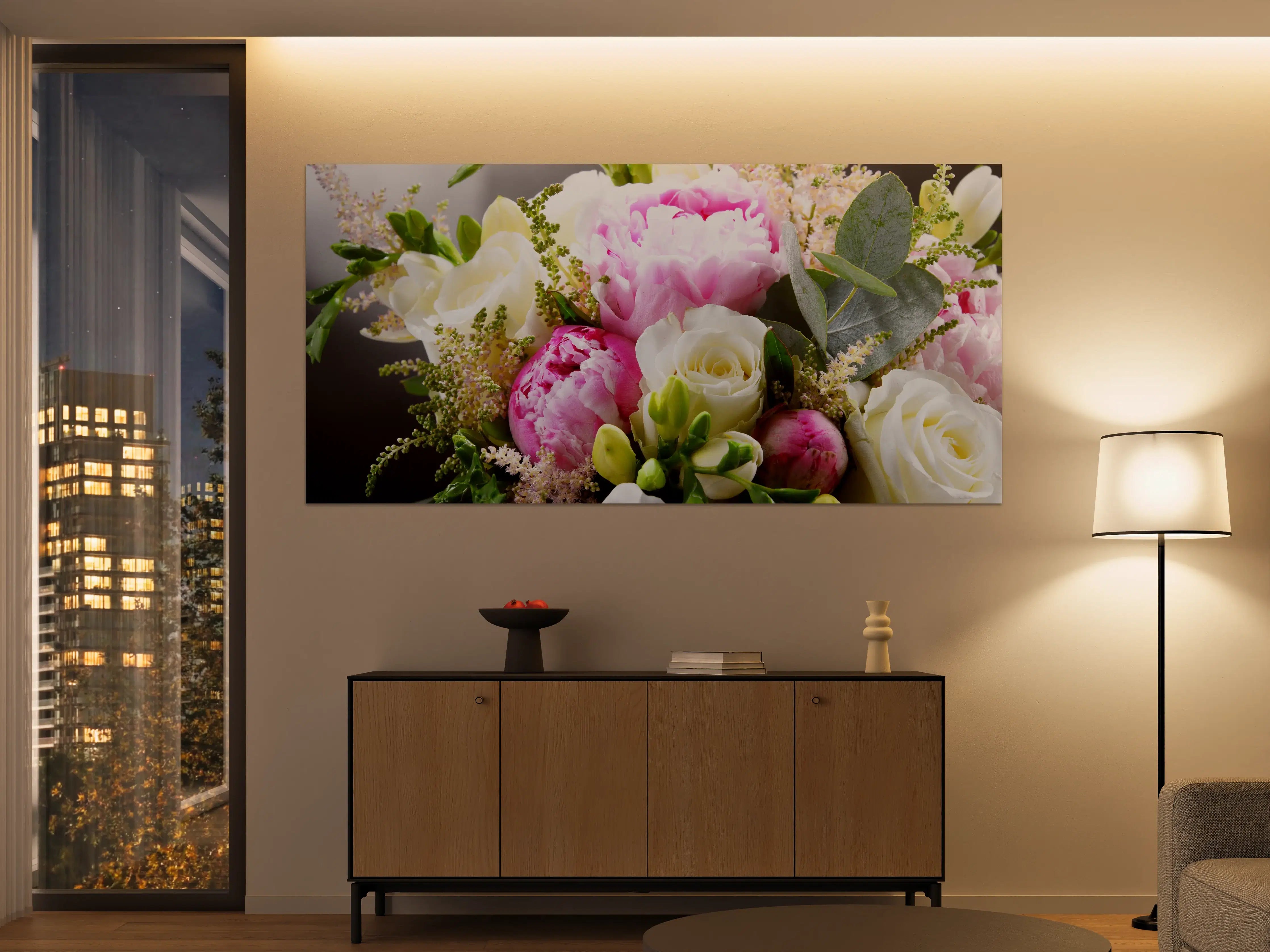 Große Wandbilder - Frischer Blumenstrauß Mix