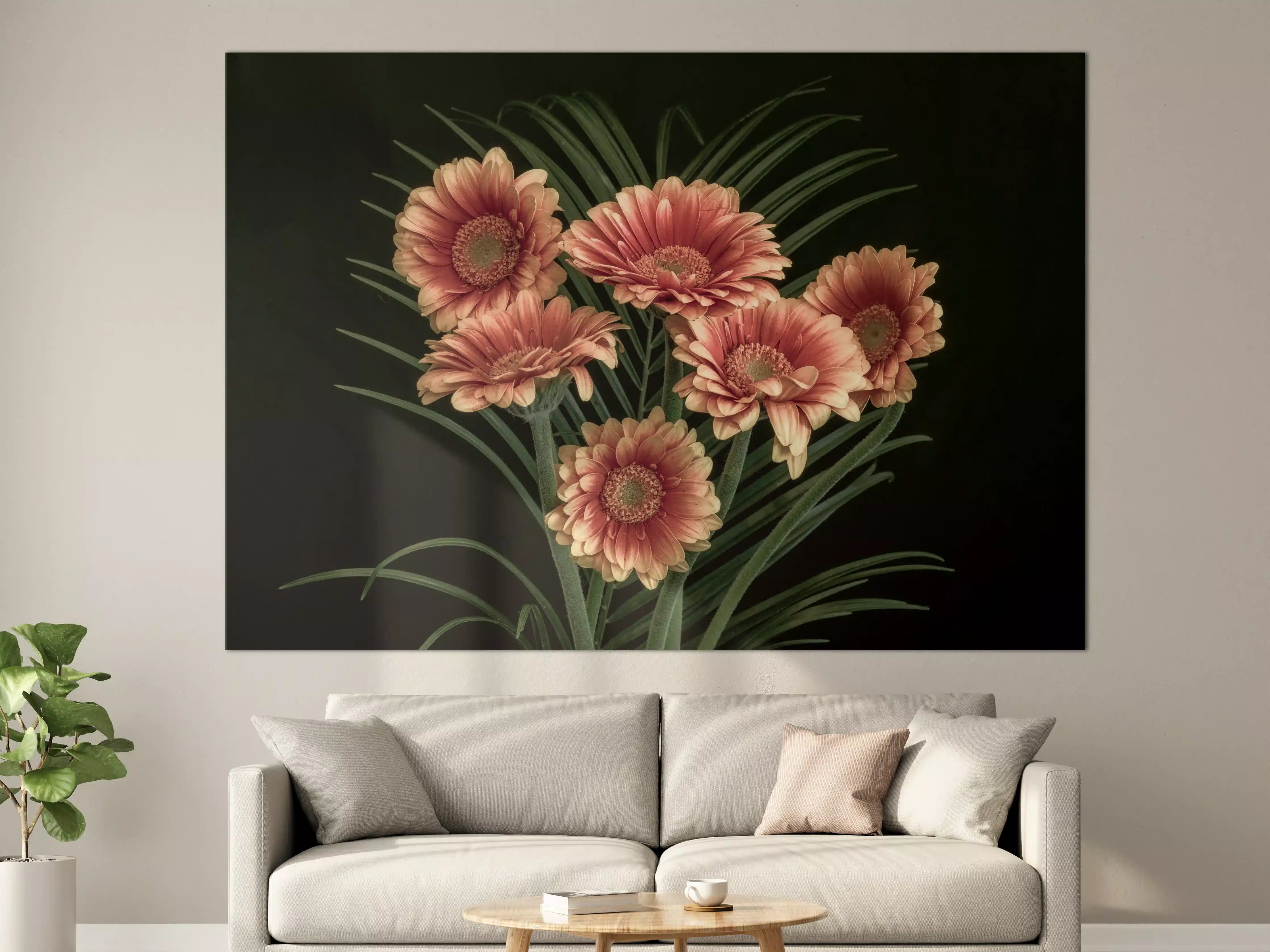 Große Wandbilder - Frischer Blumenstrauß Stillleben