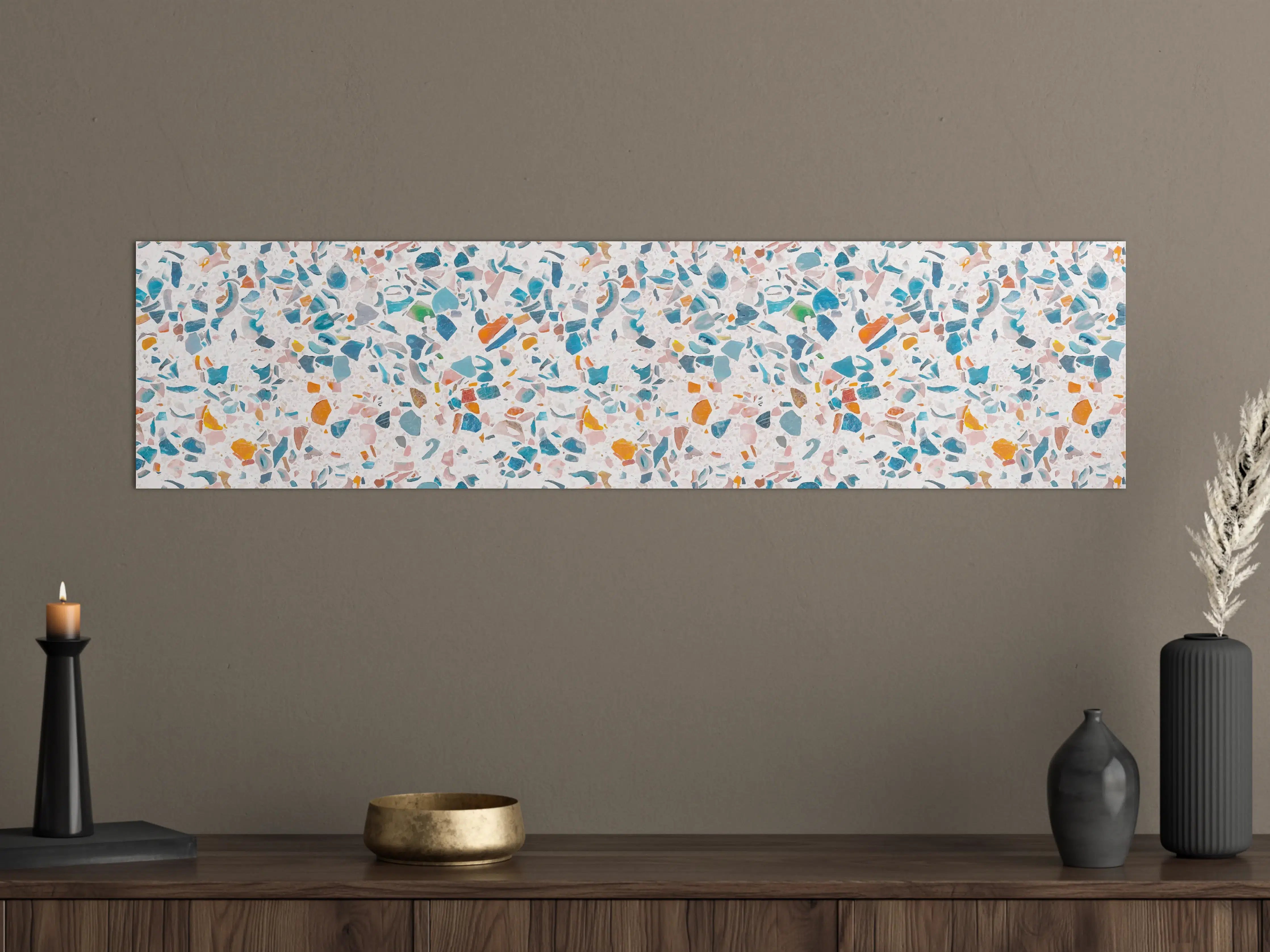 Große Wandbilder - Frisches Terrazzo-Design Bunt