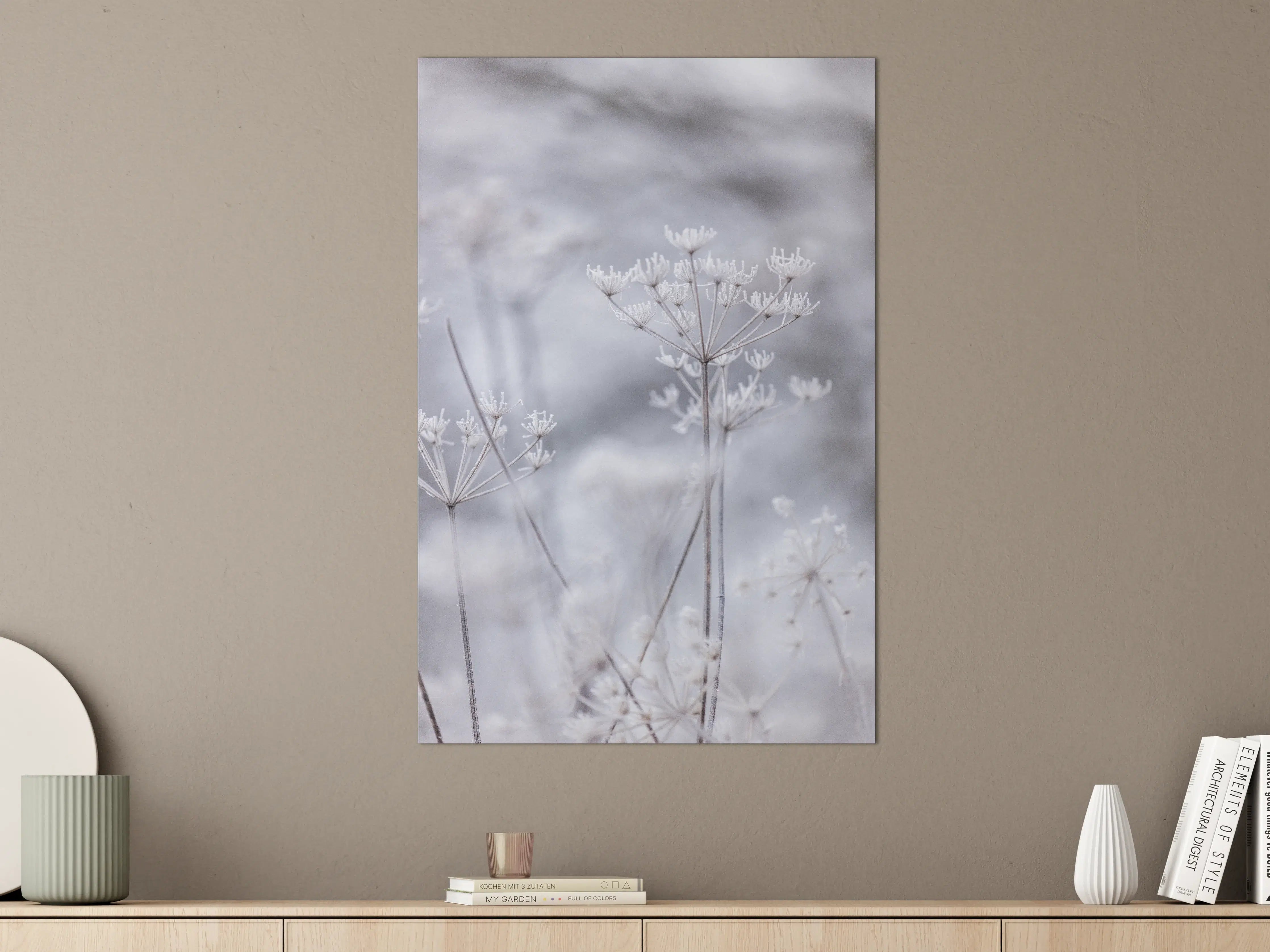 Große Wandbilder - Frostige Pflanzen im Winterlicht