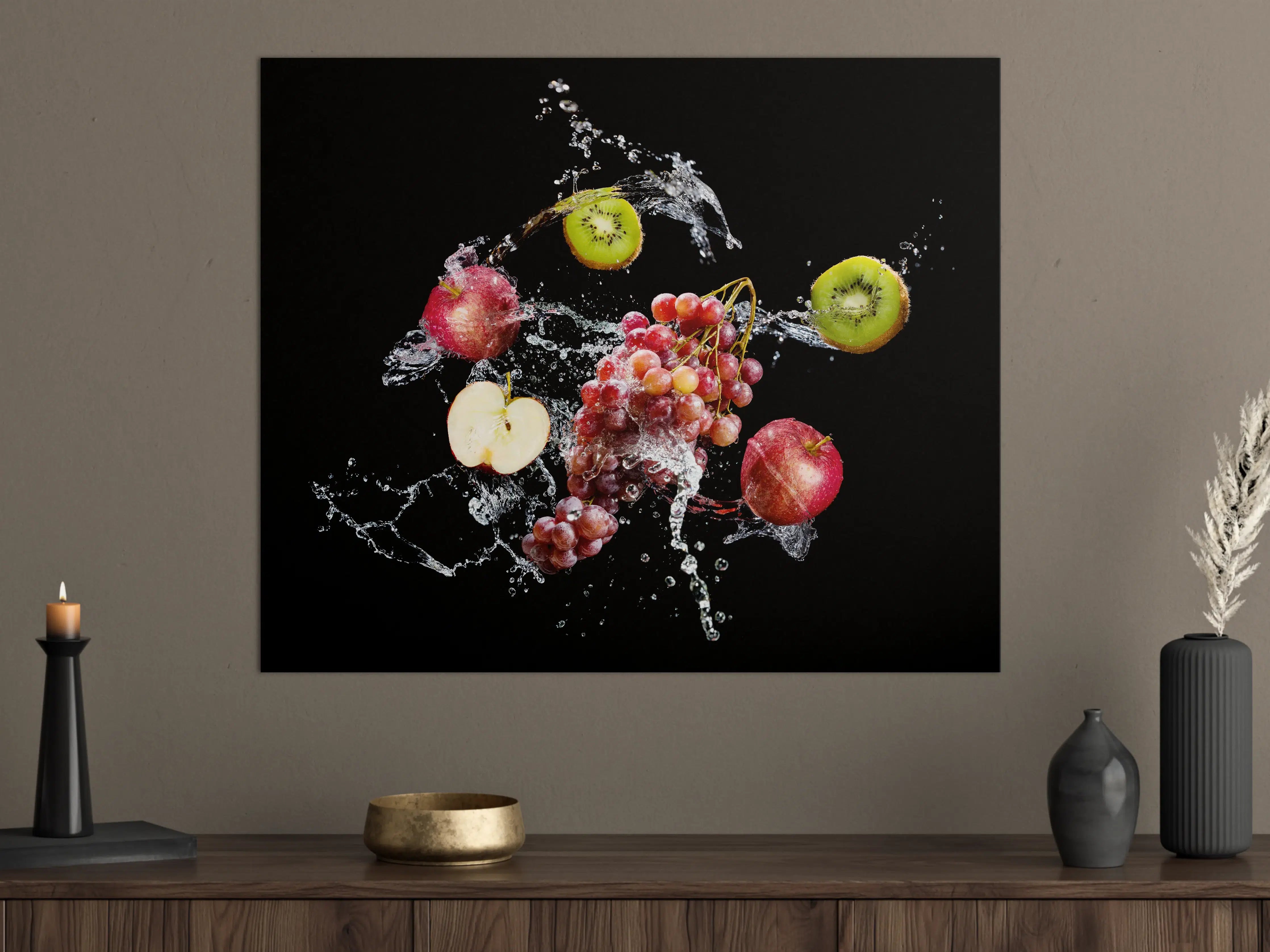 Große Wandbilder - Frucht-Explosion Wasser-Splash