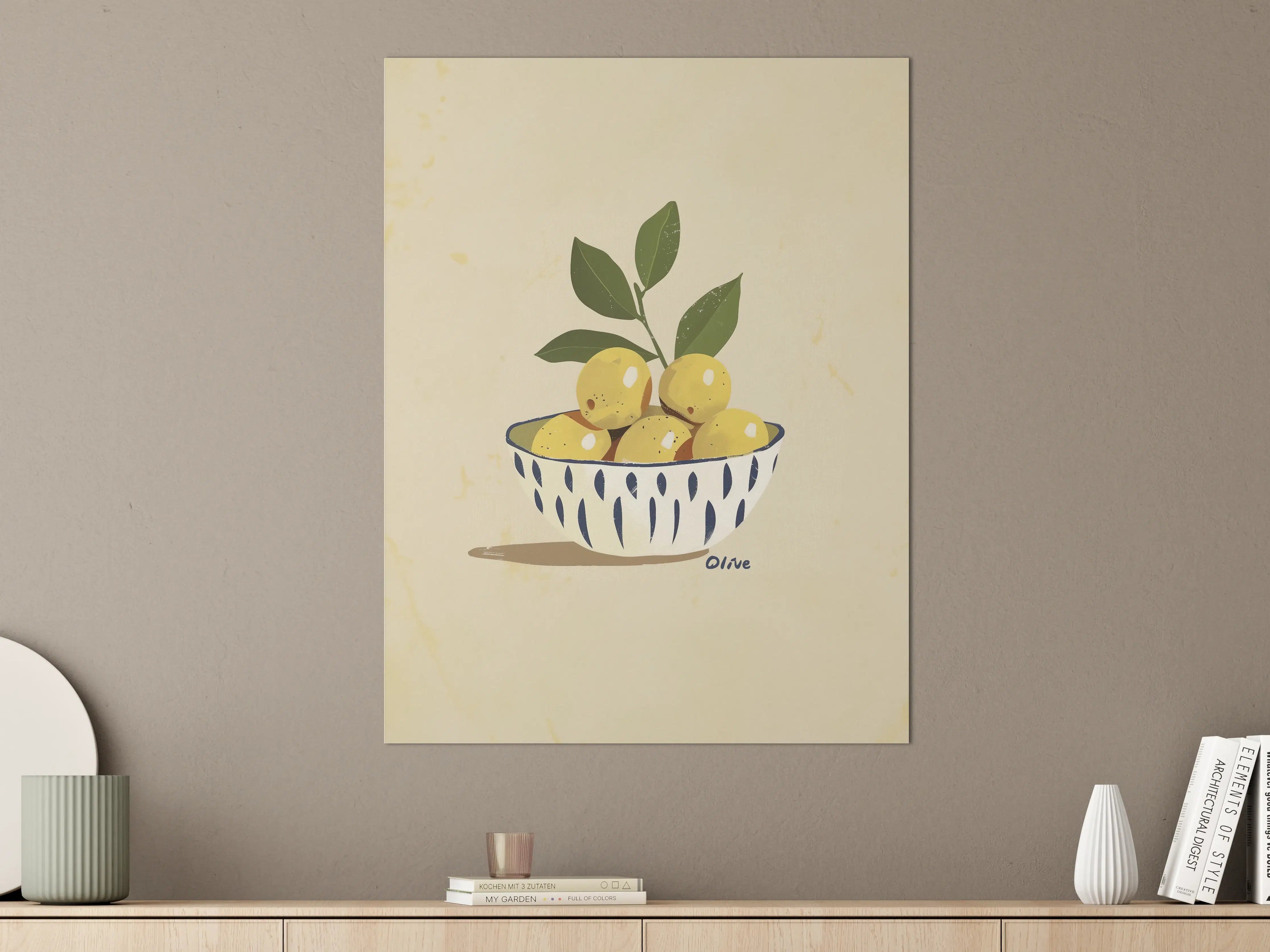Große Wandbilder - Früchte in moderner Illustration