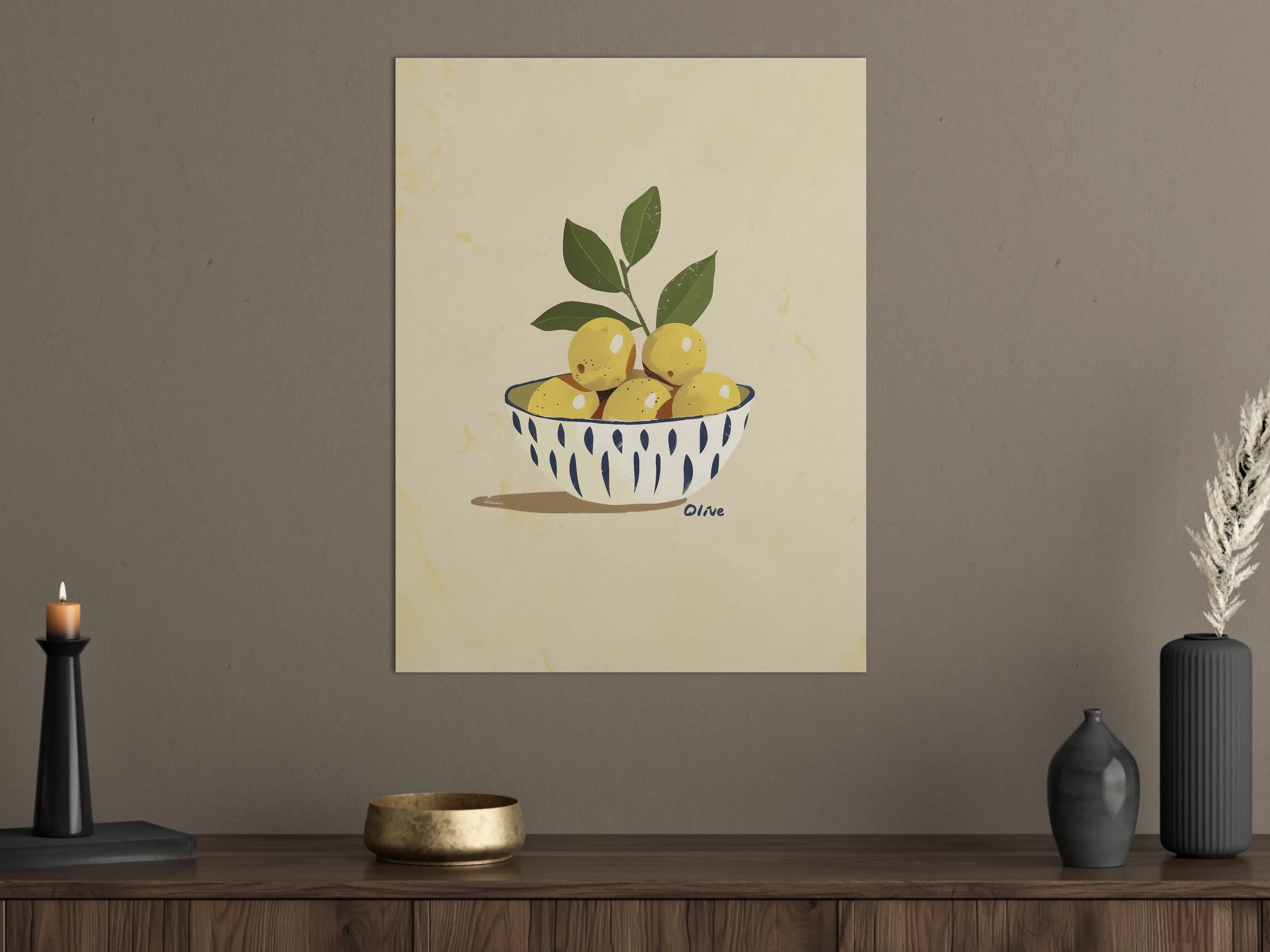 Große Wandbilder - Früchte in moderner Illustration