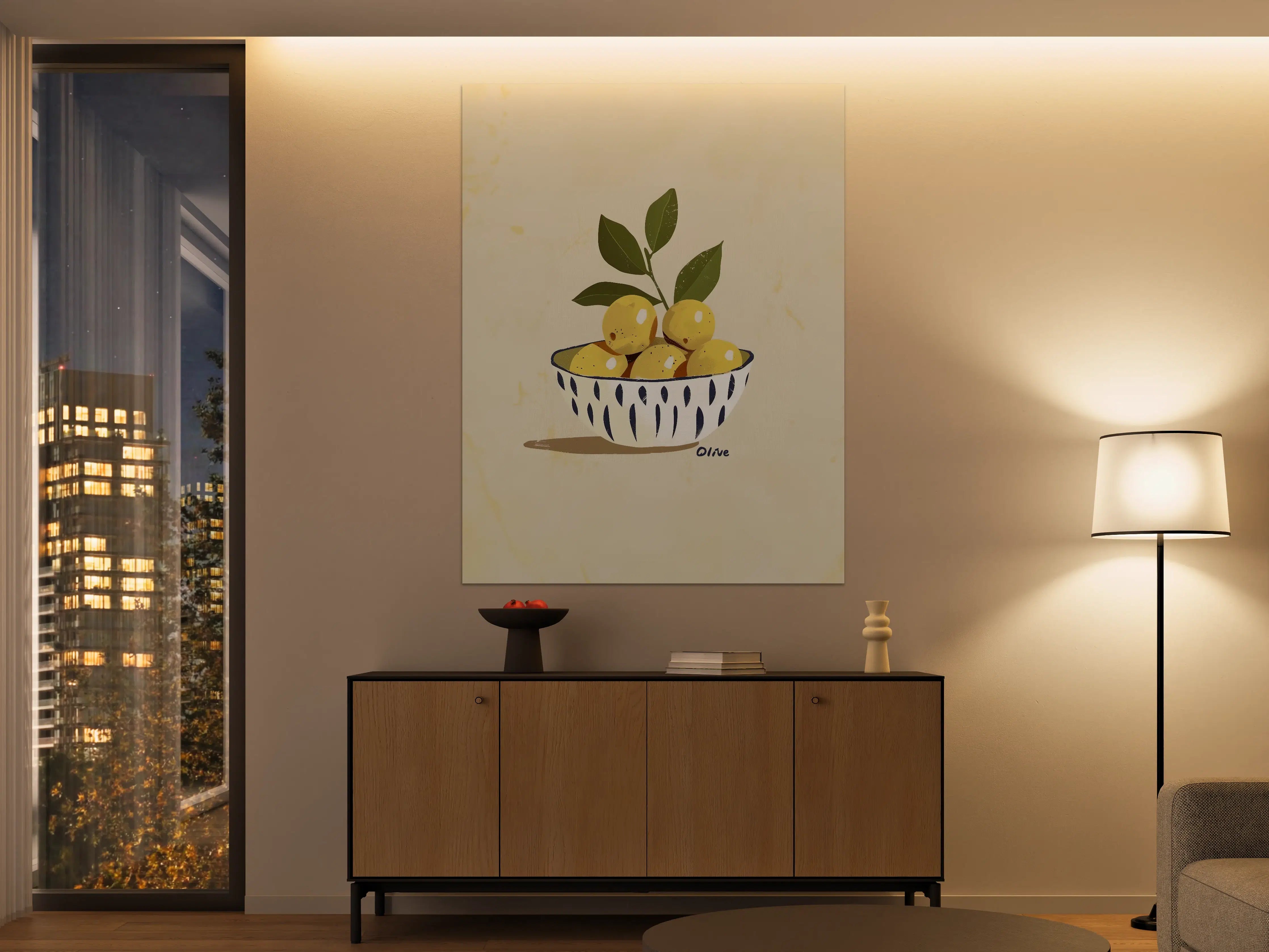 Große Wandbilder - Früchte in moderner Illustration