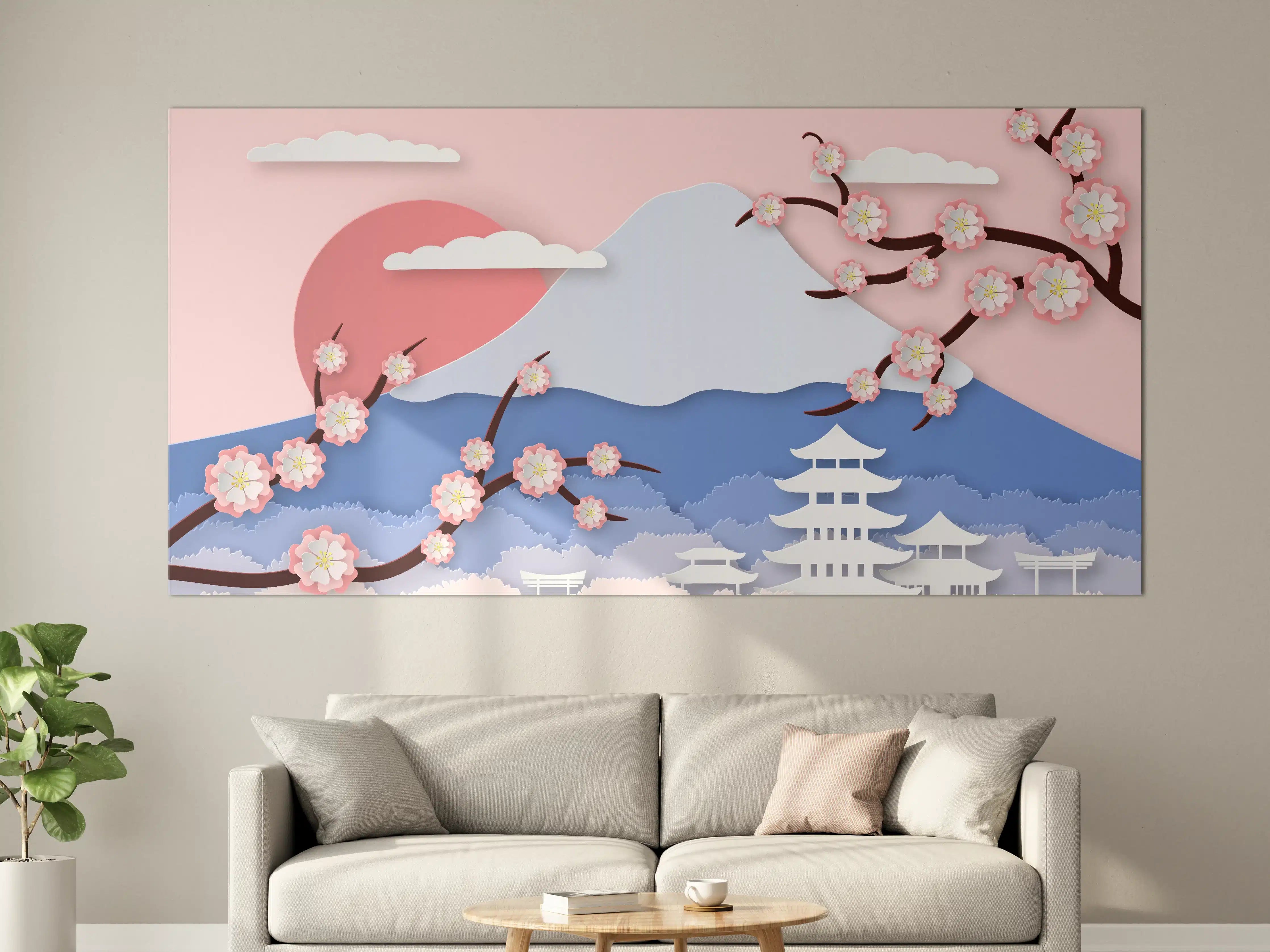 Große Wandbilder - Fujiyama modern Style