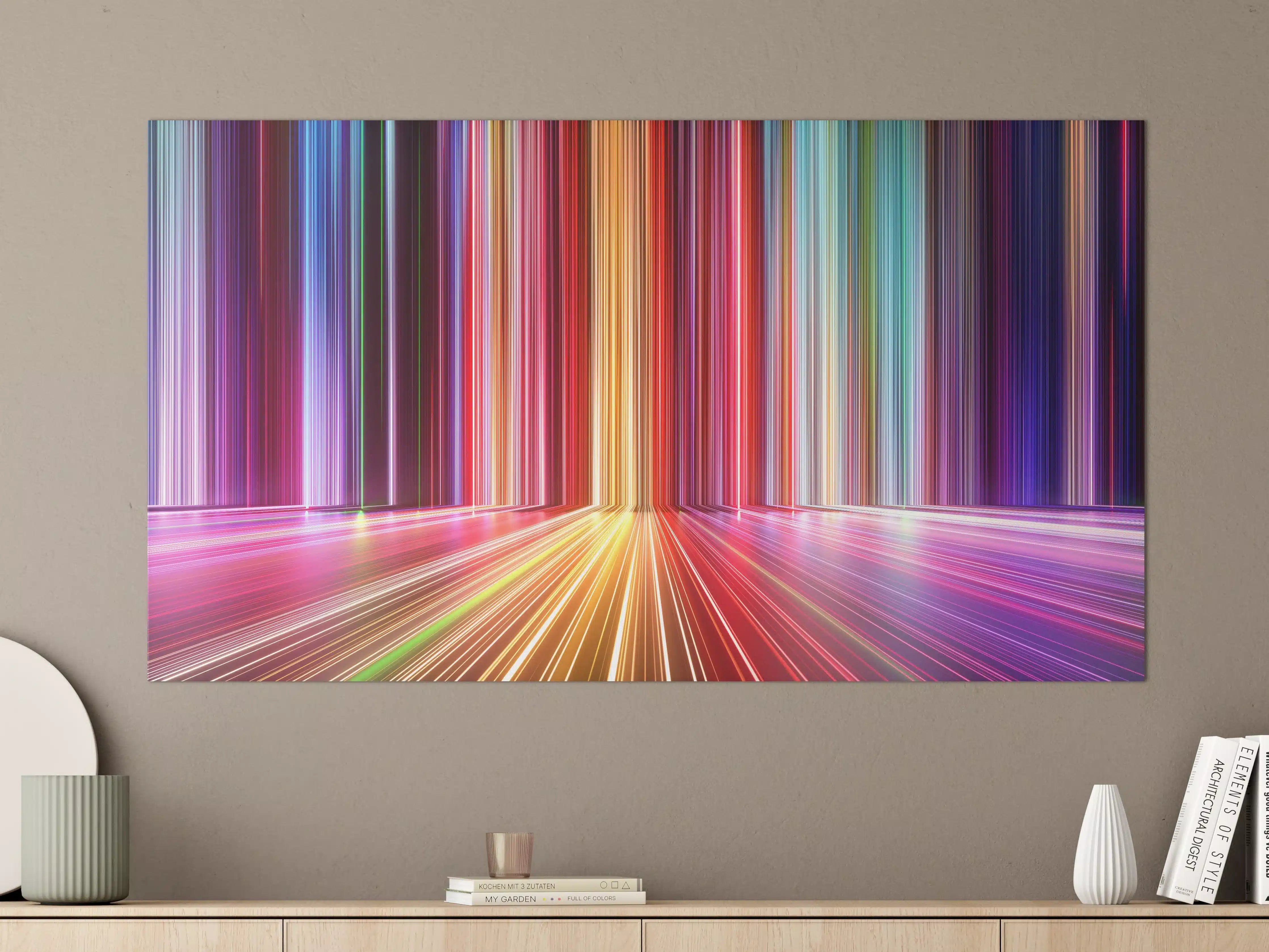 Große Wandbilder - Futuristische Farben - 3D Render
