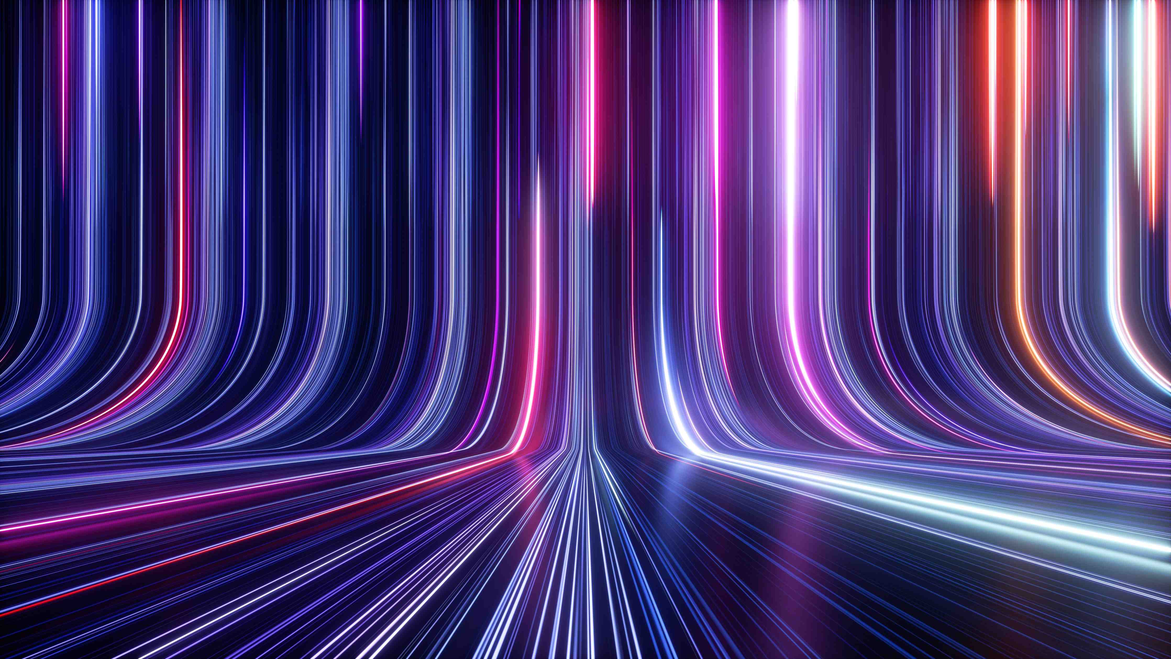 Große Wandbilder-Futuristisches Neon Design