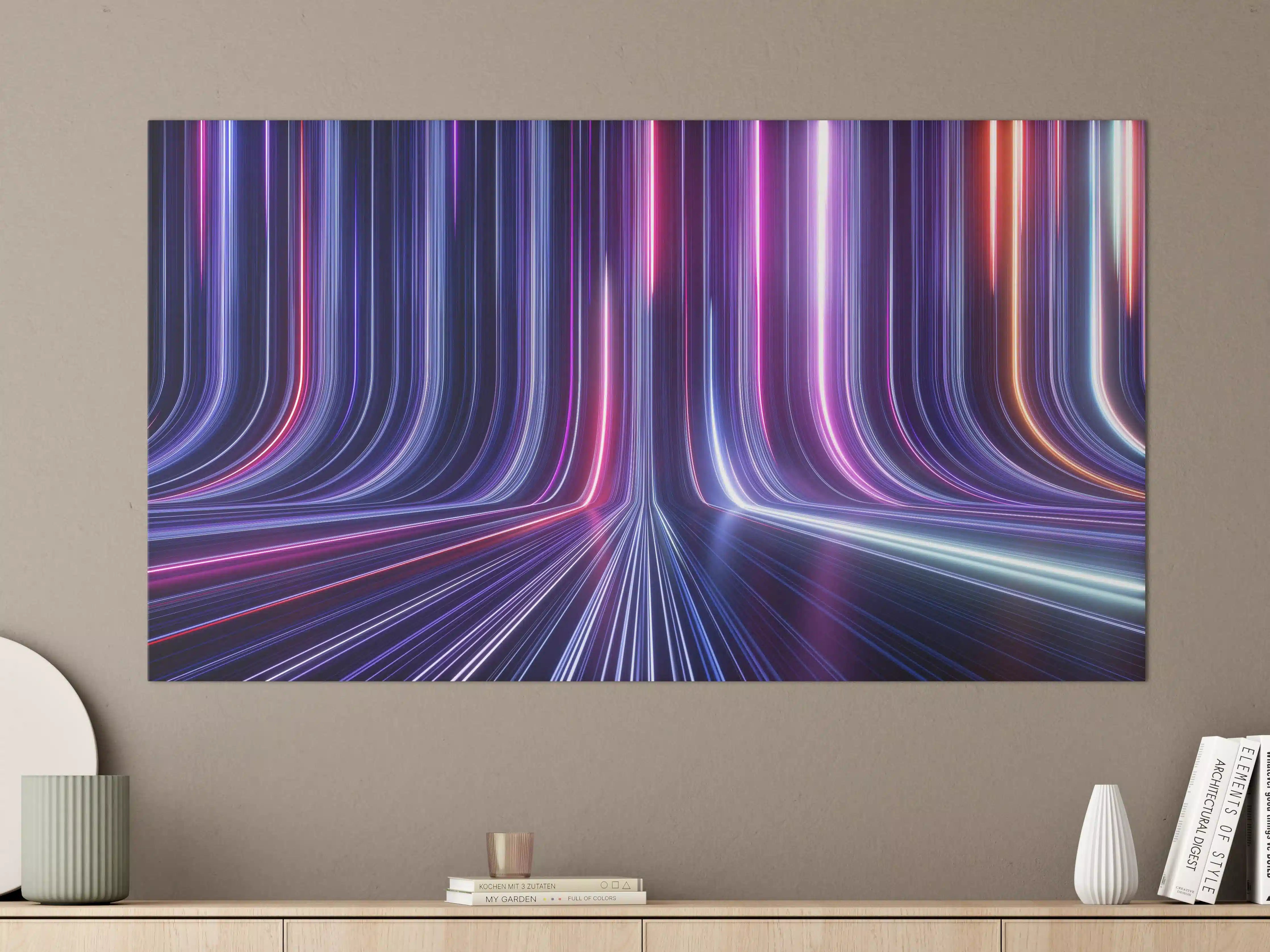 Große Wandbilder - Futuristisches Neon Design