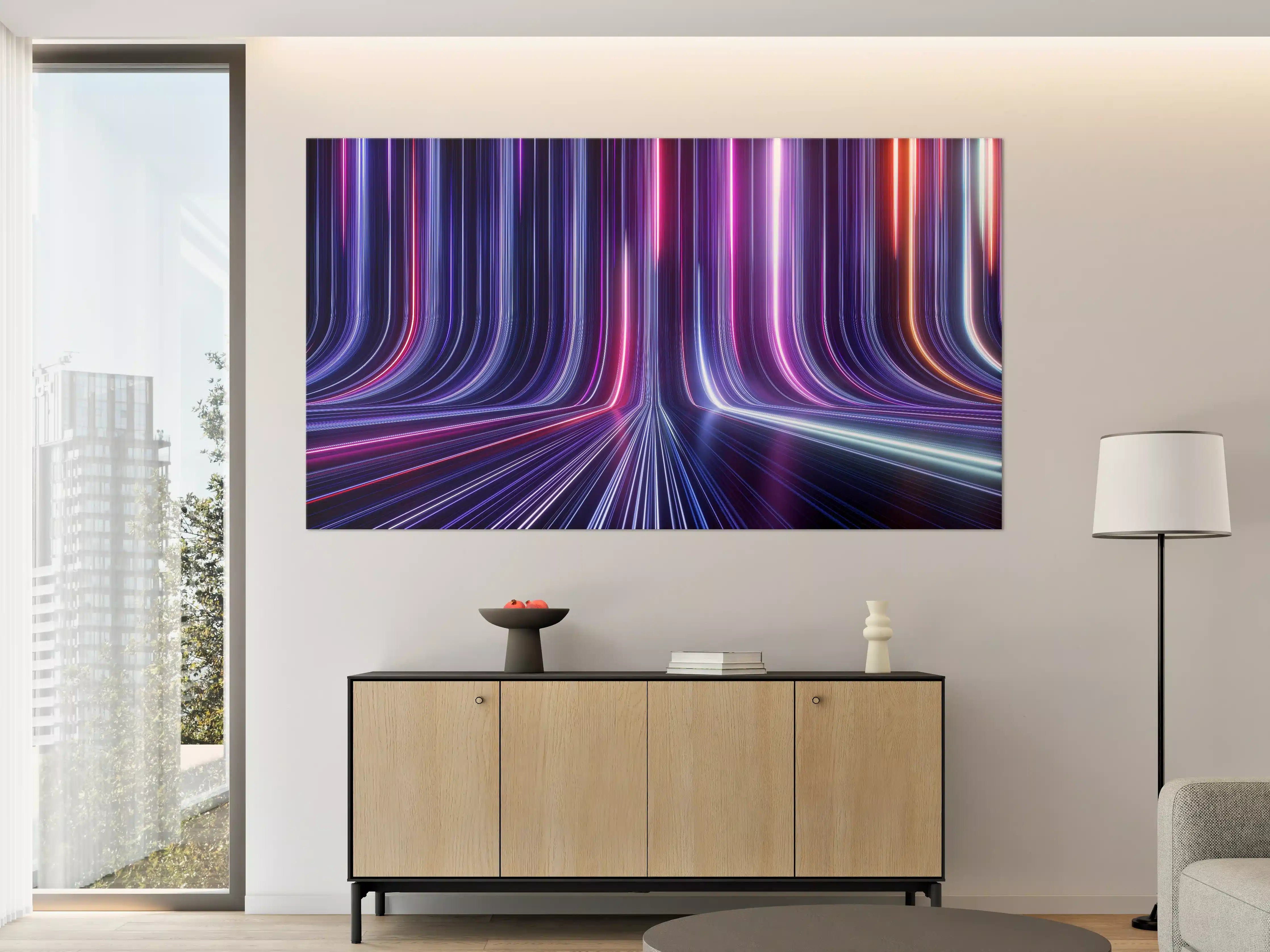 Große Wandbilder - Futuristisches Neon Design