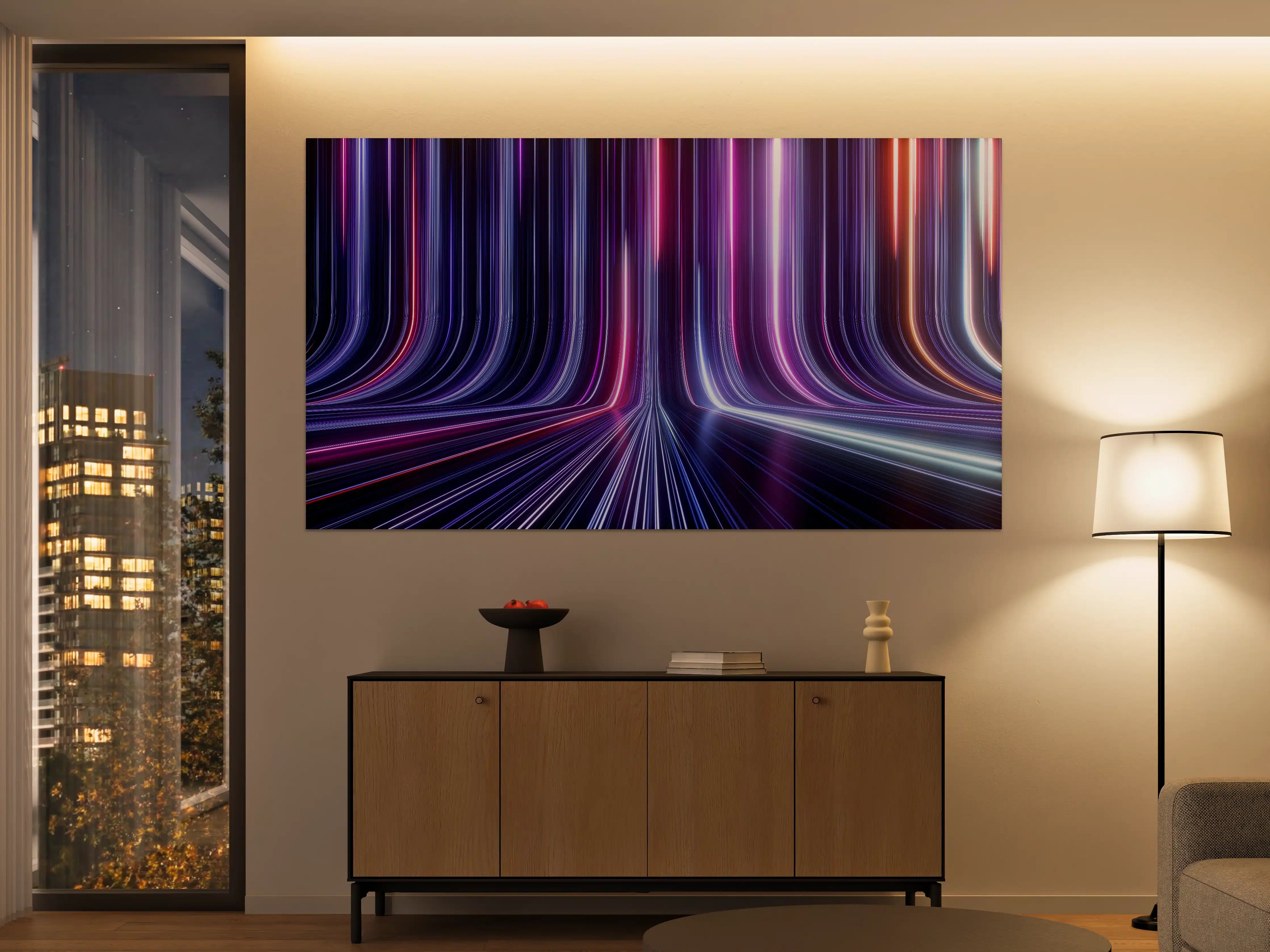 Große Wandbilder - Futuristisches Neon Design